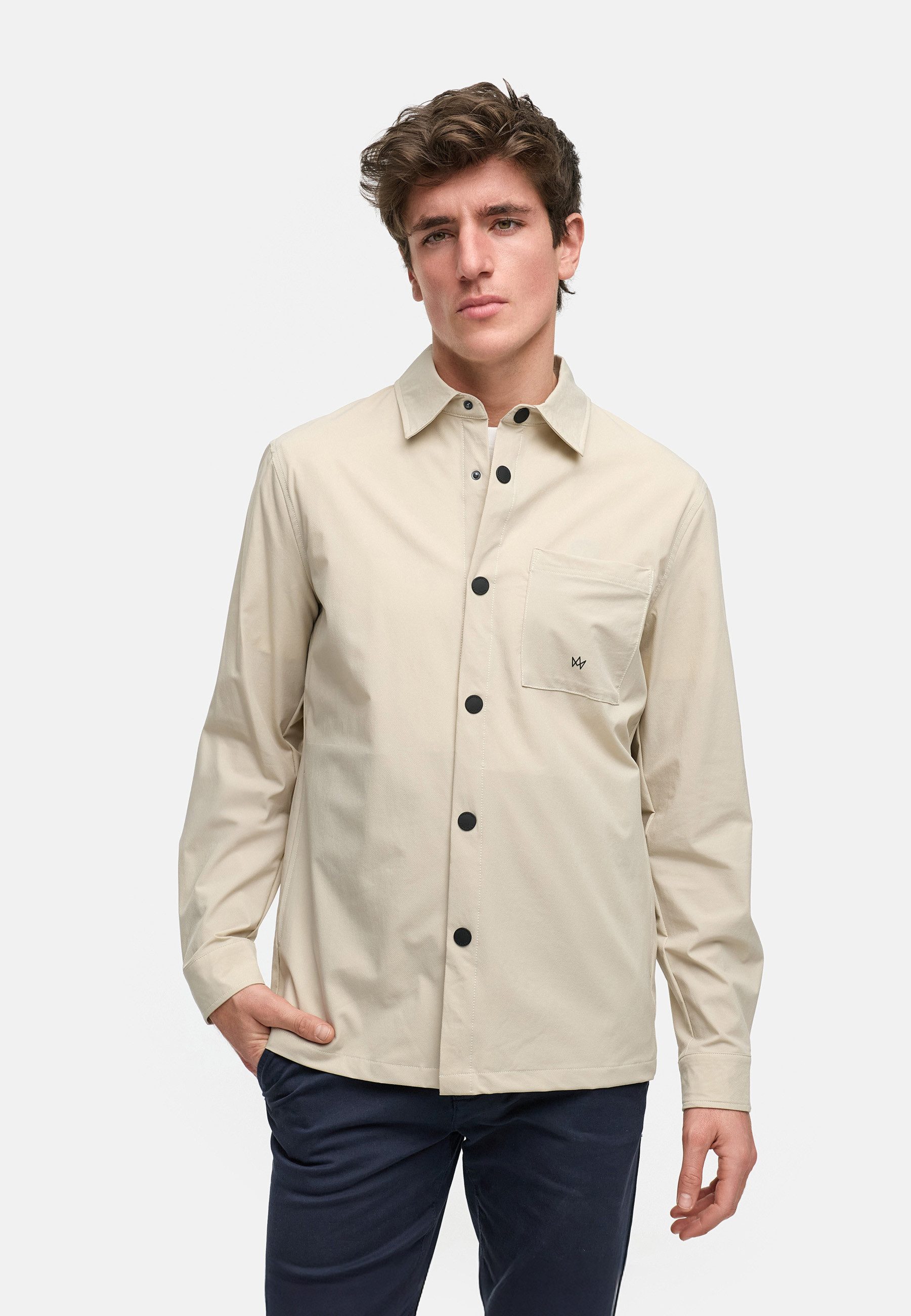 Kronstadt Sommerjacke Herren KSBoleyn Übergangsjacke Herrenjacke Overshirt-Jacke mit Druckknöpfen