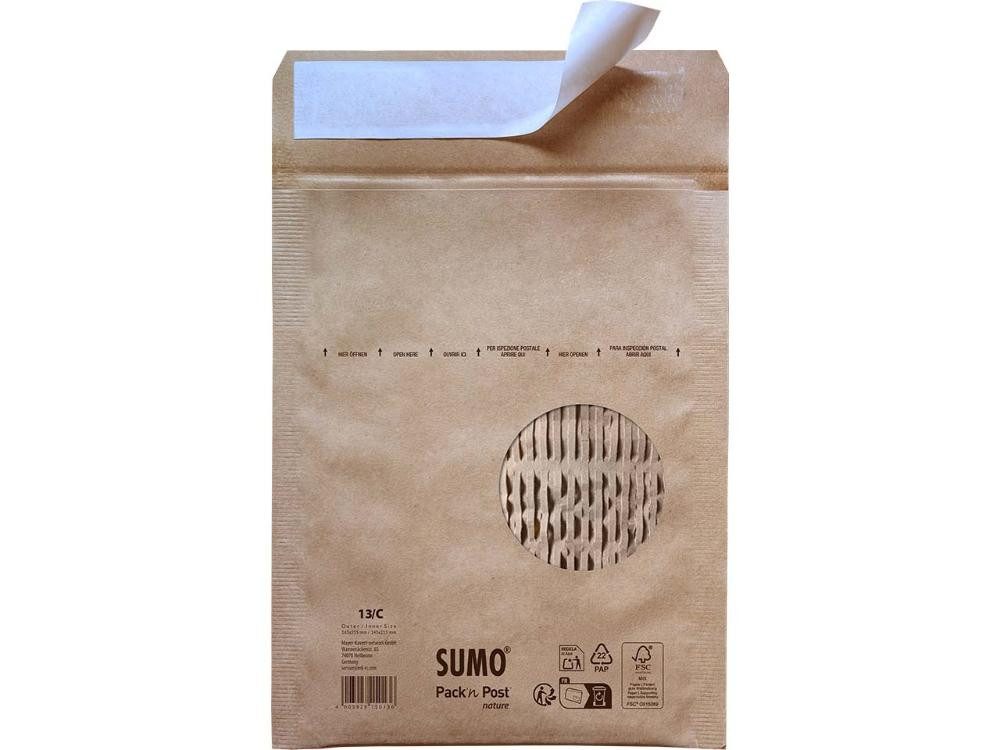 Sumo Versandtasche Sumo Versandtaschen 145 x 215 mm, 25 Stk., FSC-zer, Haftklebung