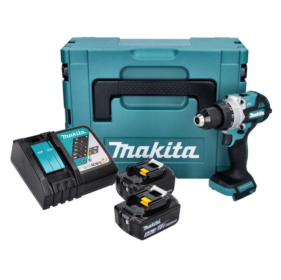 Makita Schlagbohrmaschine DHP 486 RTJ Akku Schlagbohrschrauber 18 V 130 Nm günstig online kaufen