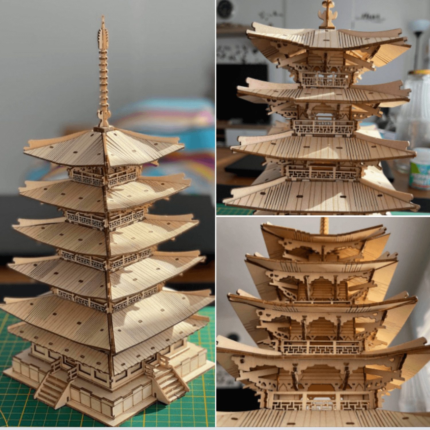 Robotime 3D-Puzzle Five-storied Pagoda 3D Puzzle, 275 Puzzleteile