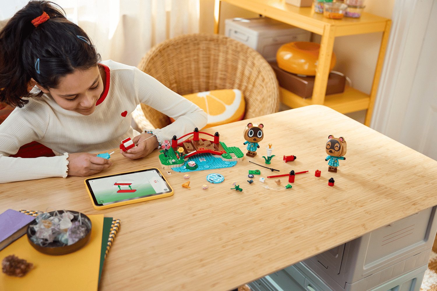 LEGO® Animal Crossing 77059 Ausflug mit Nepp und Schlepp Spielbausteine, (Set, 513 St., Set)