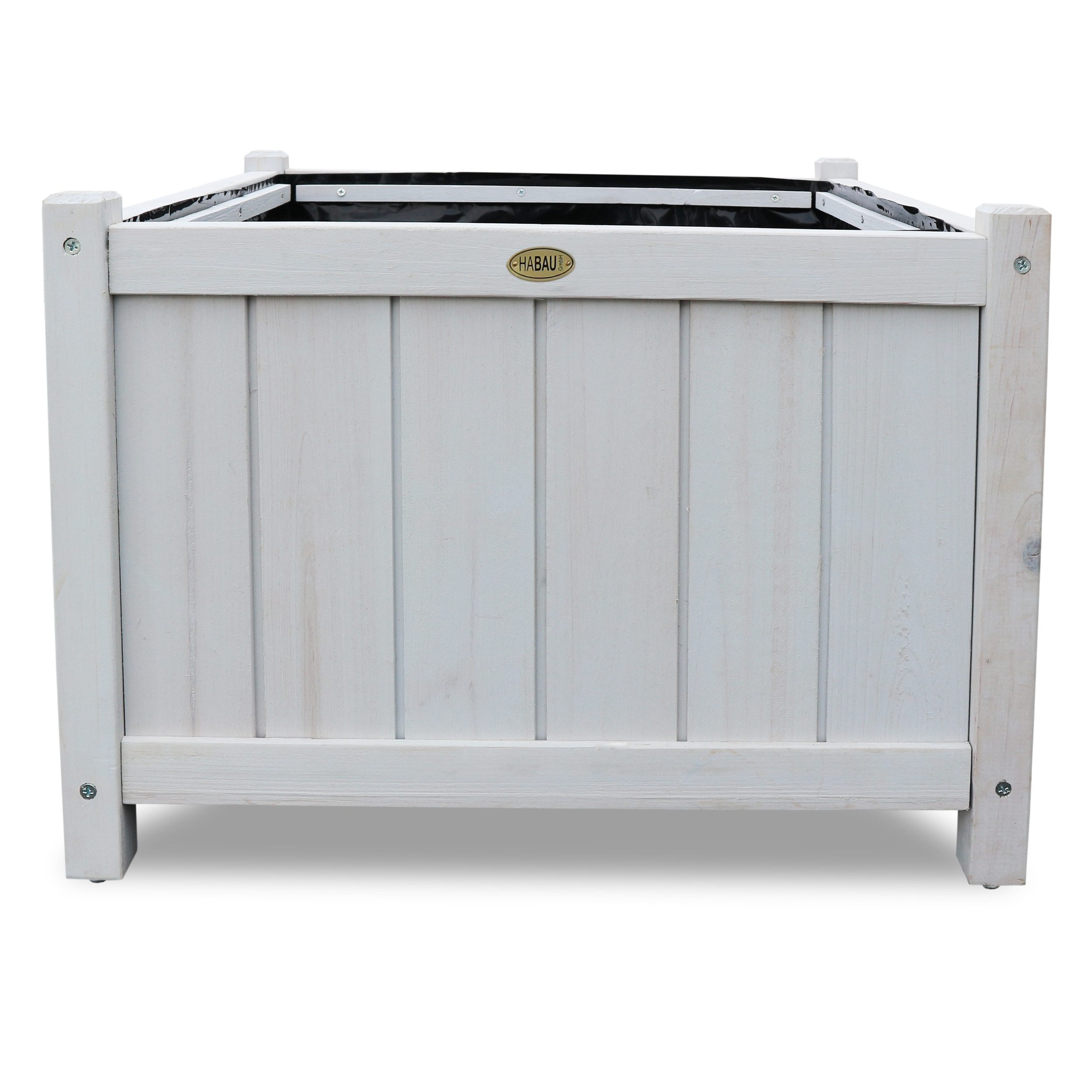 HABAU Blumenkasten (B46 x T46 x H35 cm), mit passgenauer Pflanzfolie günstig online kaufen
