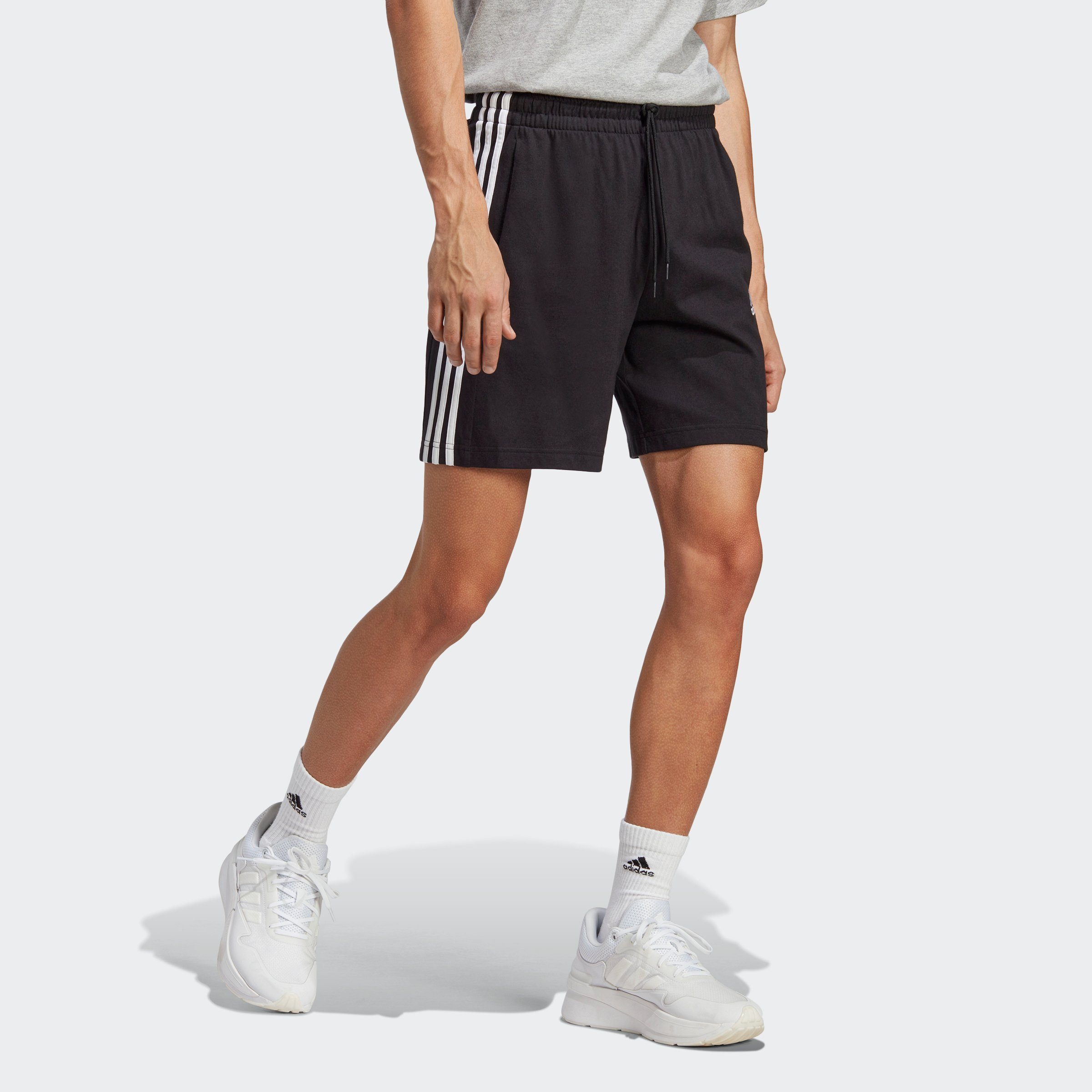 adidas Sportswear Shorts M 3S SJ 7 SHO (1-tlg) Black / White | Sportshorts