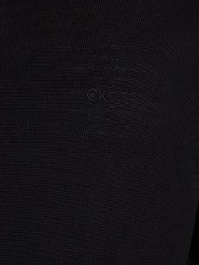 Calvin Klein Rollkragenpullover SUPERIOR WOOL TURTLE NECK mit Logostickerei