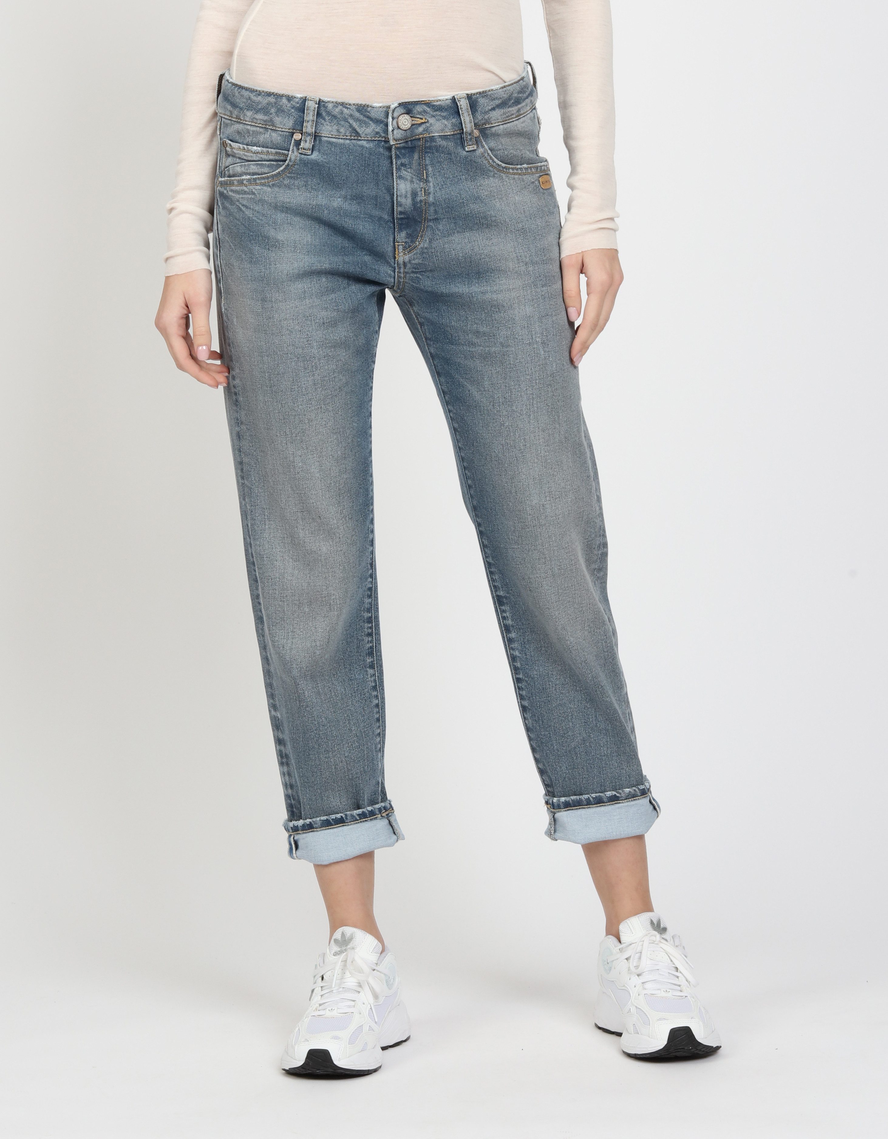 GANG Boyfriend-Jeans 94NADIA 5-Pocket Style mit Reißverschluss und Knopf günstig online kaufen