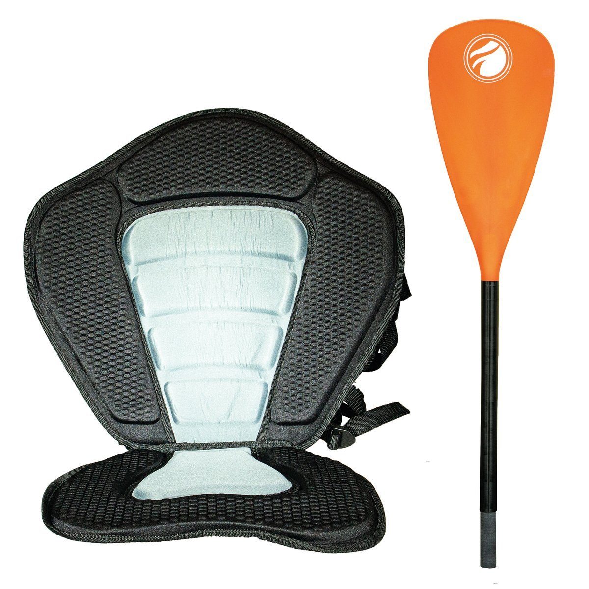 SUP mit Steckpaddelaufsatz SUP-Board AQUAZON seat AQUAZON Inflatable orange Upgrade Kit