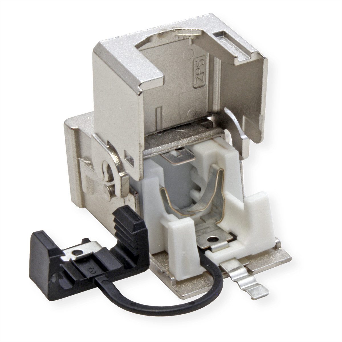 Metz Connect C6A Modul Cat.6A (Class EA), 180°, Kabelmontage ohne Werkzeug Netzwerk-Panel