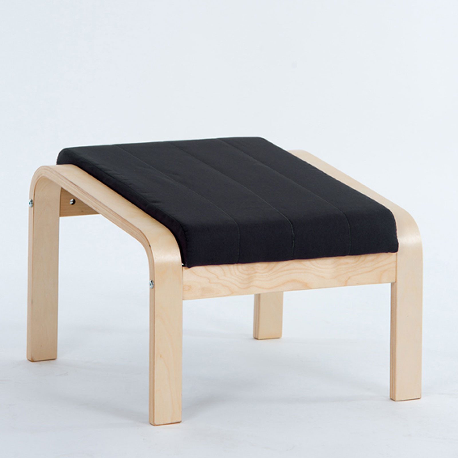 Möbel Akut Hocker Hocker Siesta Birke Stoff schwarz