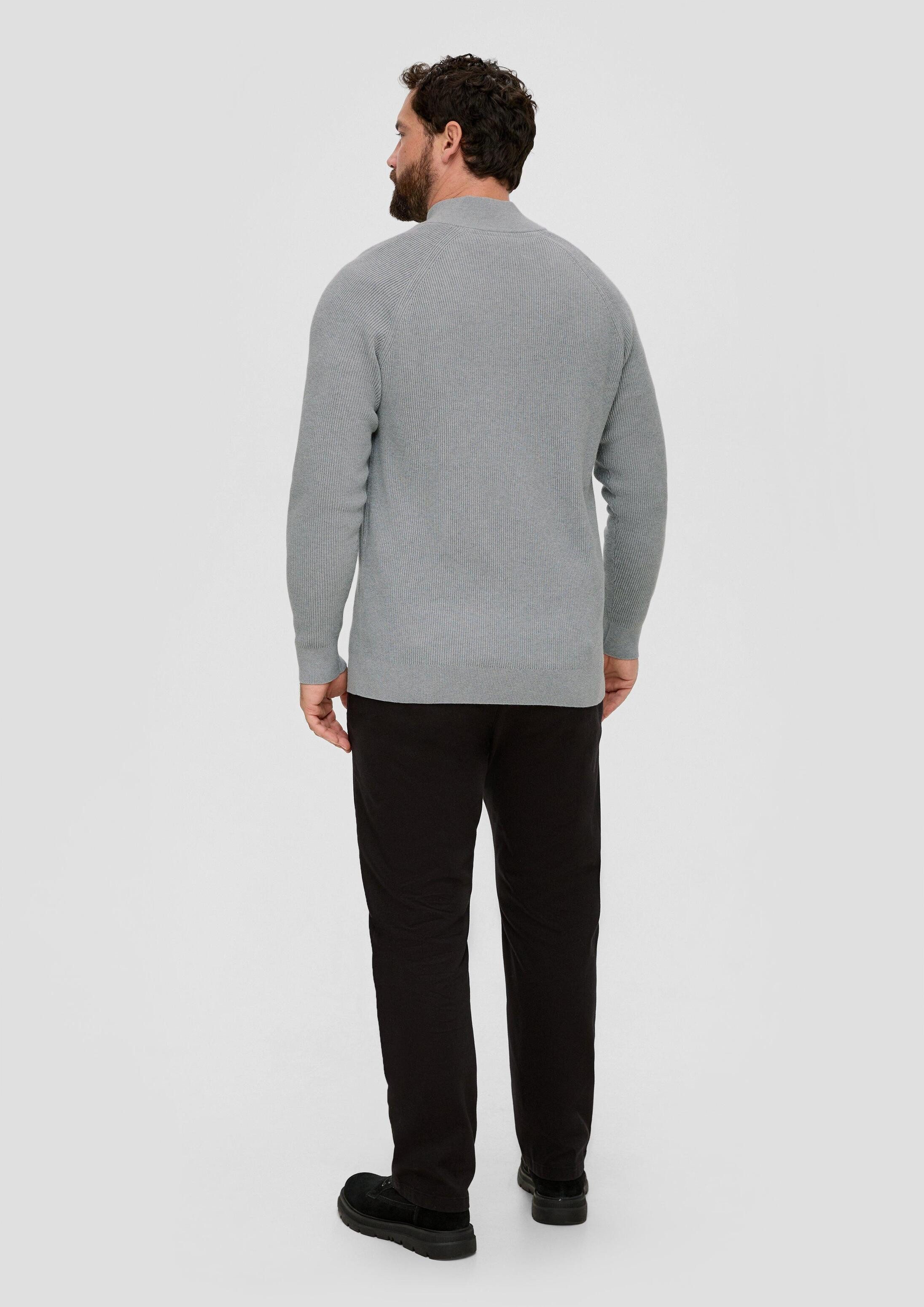 s.Oliver Longpullover Strickpullover Feinstrickpullover aus Baumwolle
