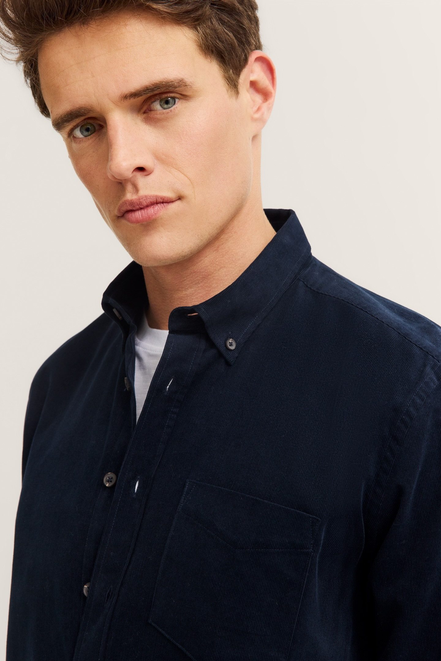 bugatti Langarmhemd Soft Cotton im Modern Fit mit Button-Down-Kragen