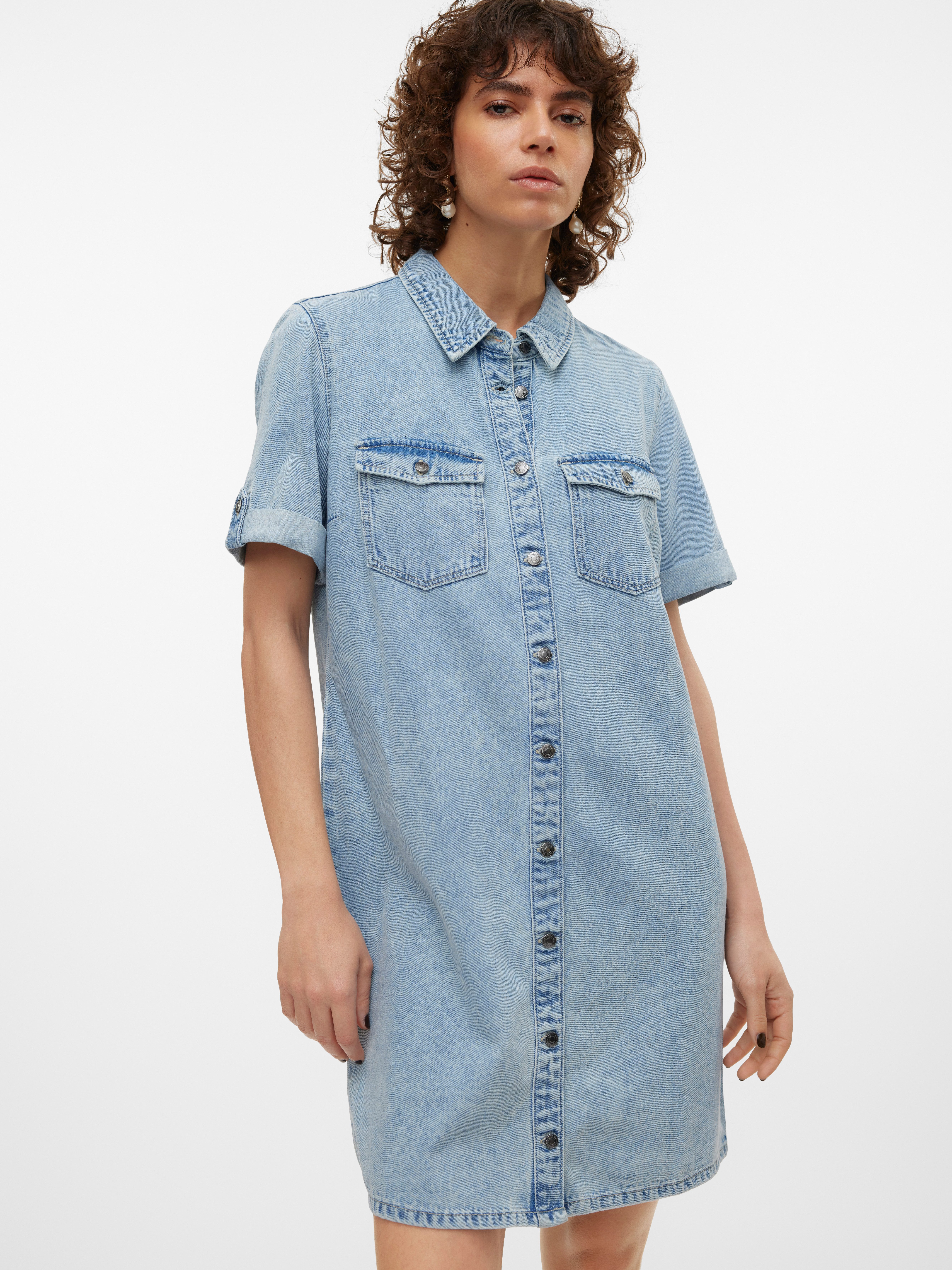 Vero Moda Jeanskleid VMJENNIE SS SHORT günstig online kaufen