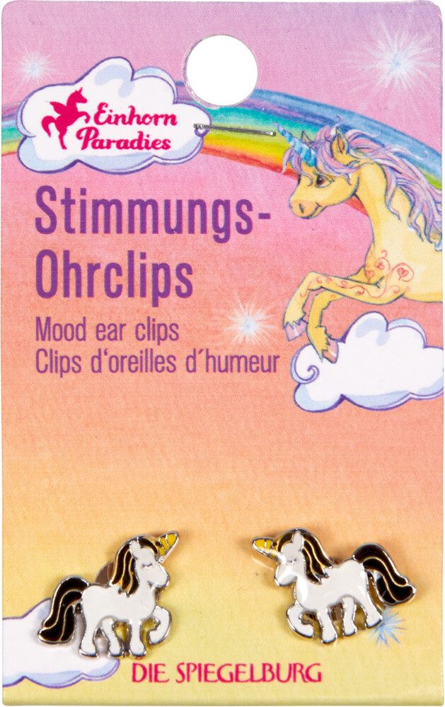 COPPENRATH DIE SPIEGELBURG Freundschaftsarmband Stimmungs-Ohrclips Einhorn-Paradies (verschiedene Motive, einzeln)