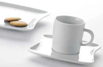 Retsch Arzberg Kaffeeservice Geschirr-Set, Service SANDY (18-tlg), 6 Personen, Porzellan, Porzellan Made in Germany, 18 Teile, für 6 Personen