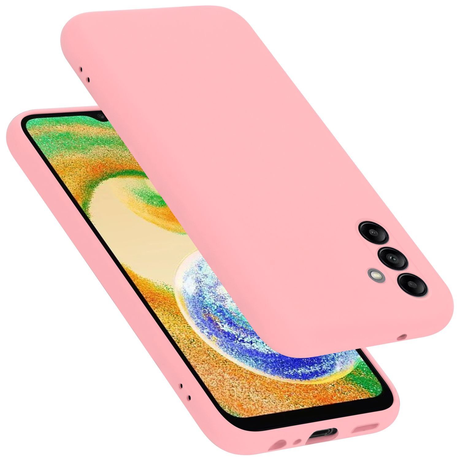 Cadorabo Handyhülle für Hülle Samsung Galaxy A04s, Flexible Hülle TPU Silikon Schutzhülle Back Cover Case