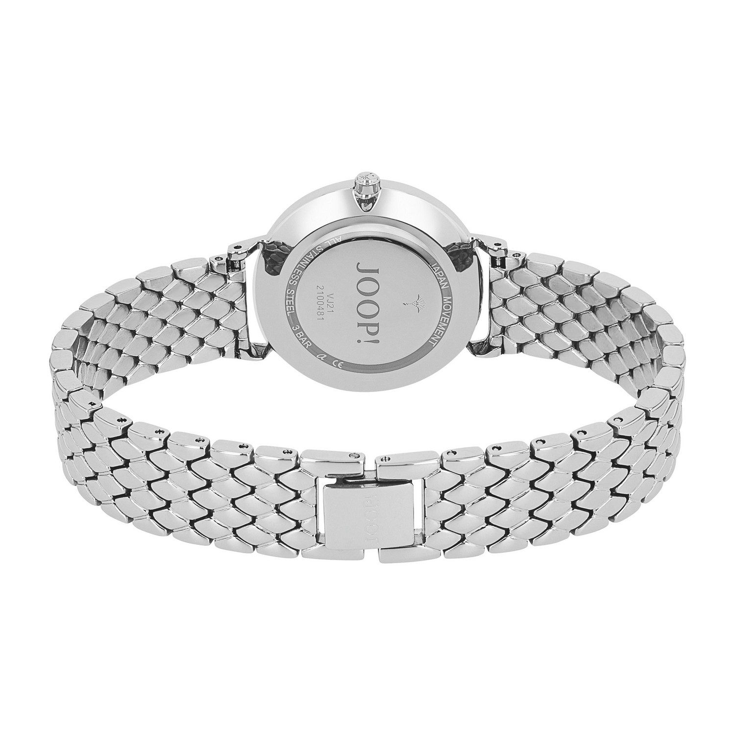 JOOP! Quarzuhr 2100481, Armbanduhr, Damenuhr, Edelstahlarmband, analog