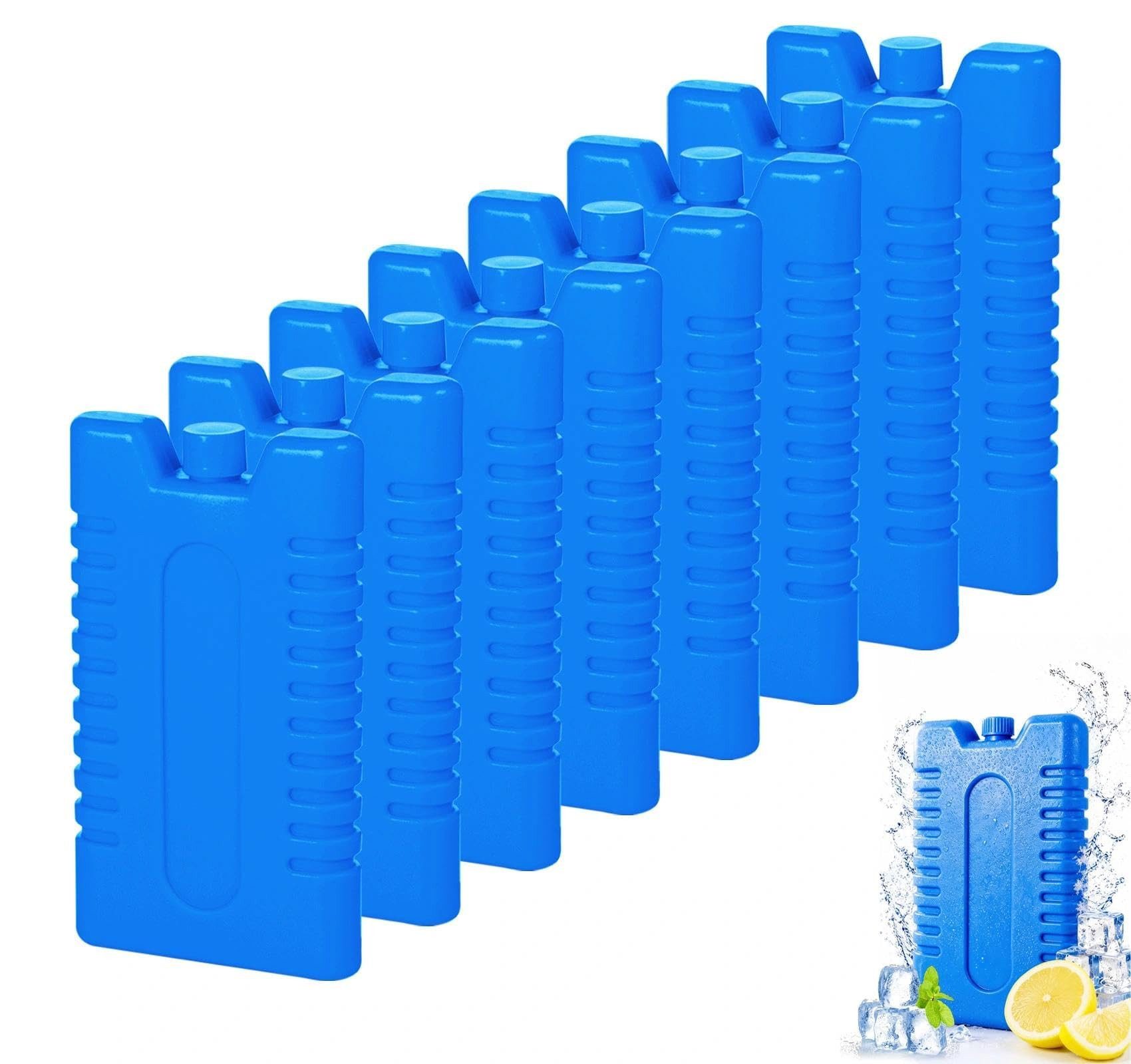 FOUORTUNATE-BEE Kühlakku 8 Kühlakkus 200 ml Kühlbox Kühltasche flache Kühlelemente Set, Für Picknick Camping Einkauf Reise Lunchbox Kühltasche Kühlbox