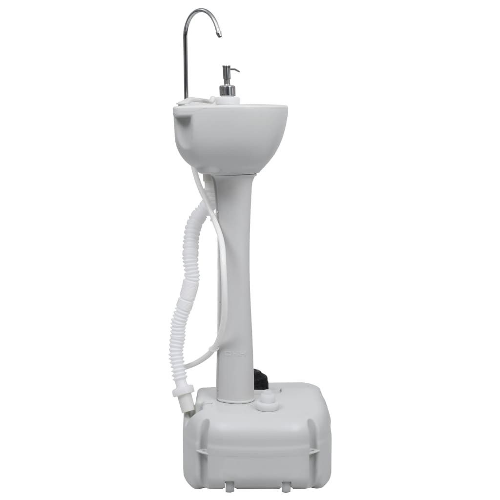 vidaXL Wassertank Tragbares Camping-Handwaschbecken Grau 20 günstig online kaufen
