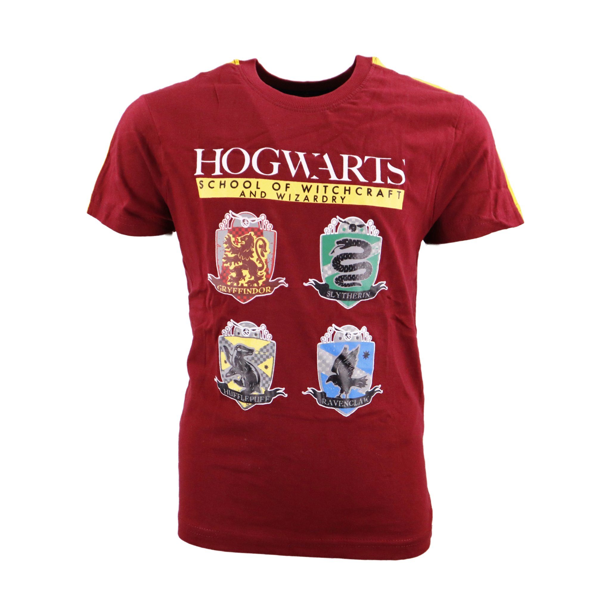 Schlafanzug Harry Kinder 134 Pyjama bis Potter Braun Harry Potter Hogwarts 164 kurzarm Gr.