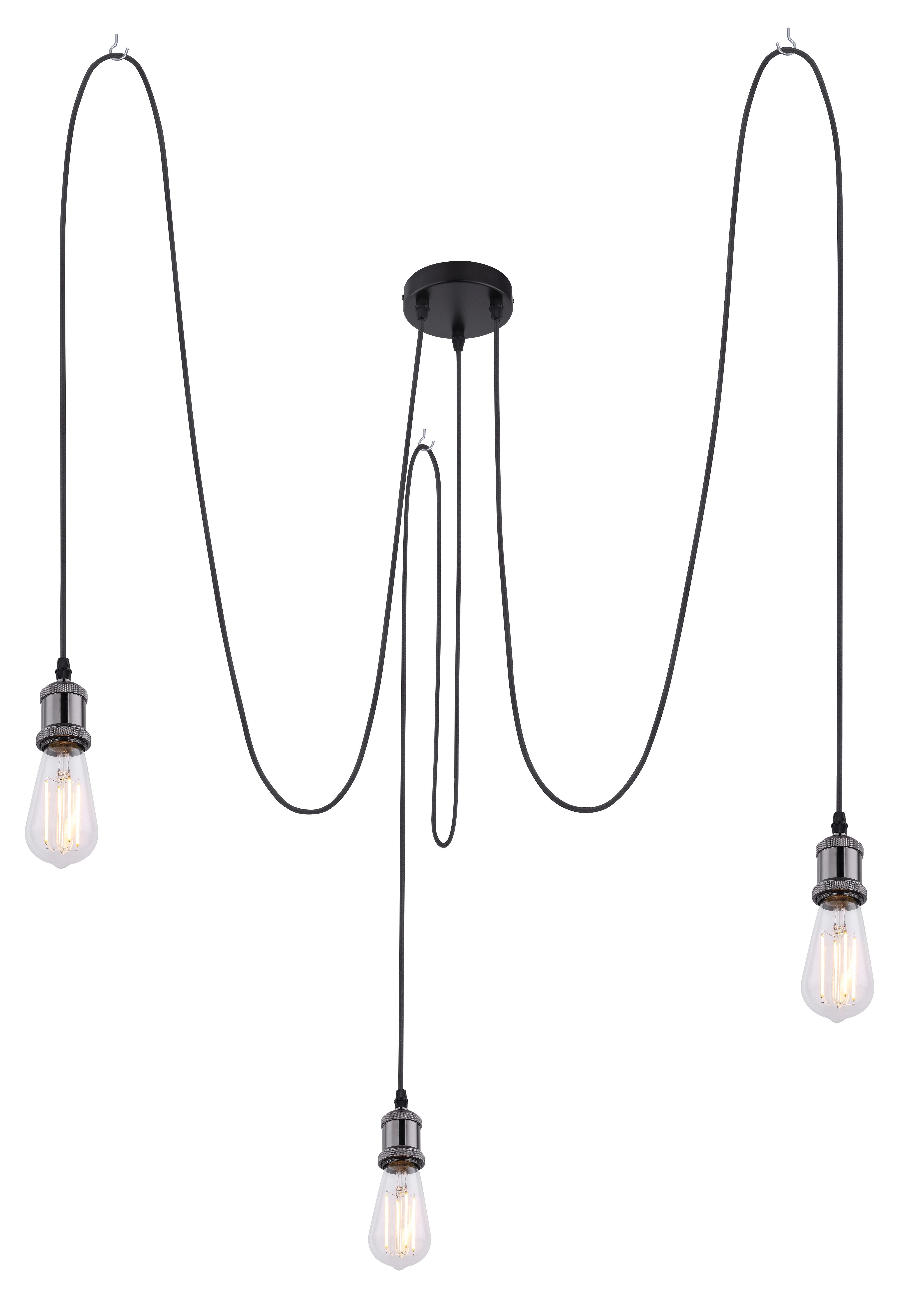 GLOBO LIGHTING Hängeleuchte OLIVER, ohne Leuchtmittel, Hängelampe/Pendelleuchte/Esszimmer/Wohnzimmer/Esstisch