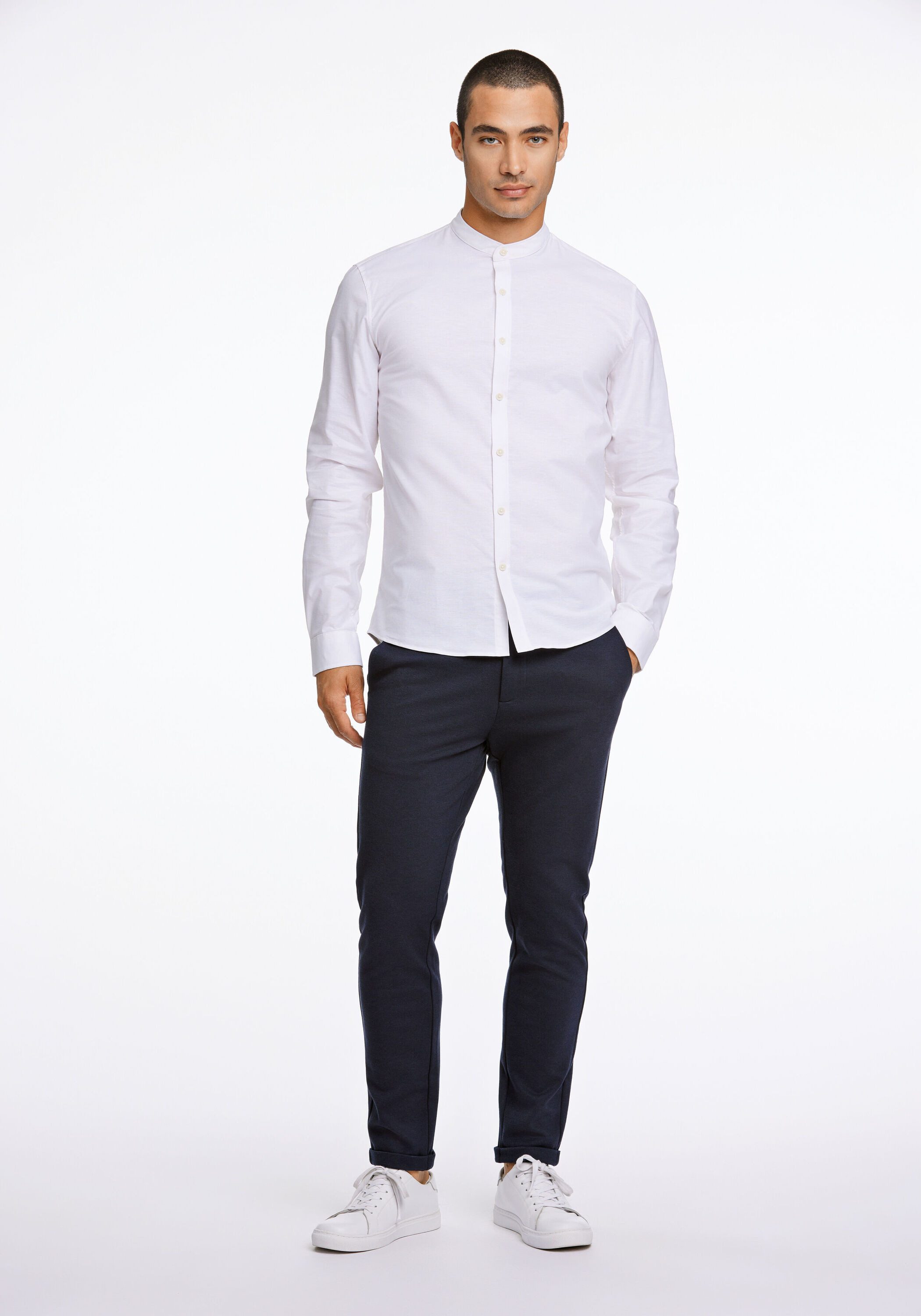 LINDBERGH Businesshemd Oxford-Hemd (Langarm) Slim Fit – Bild 4 von 5