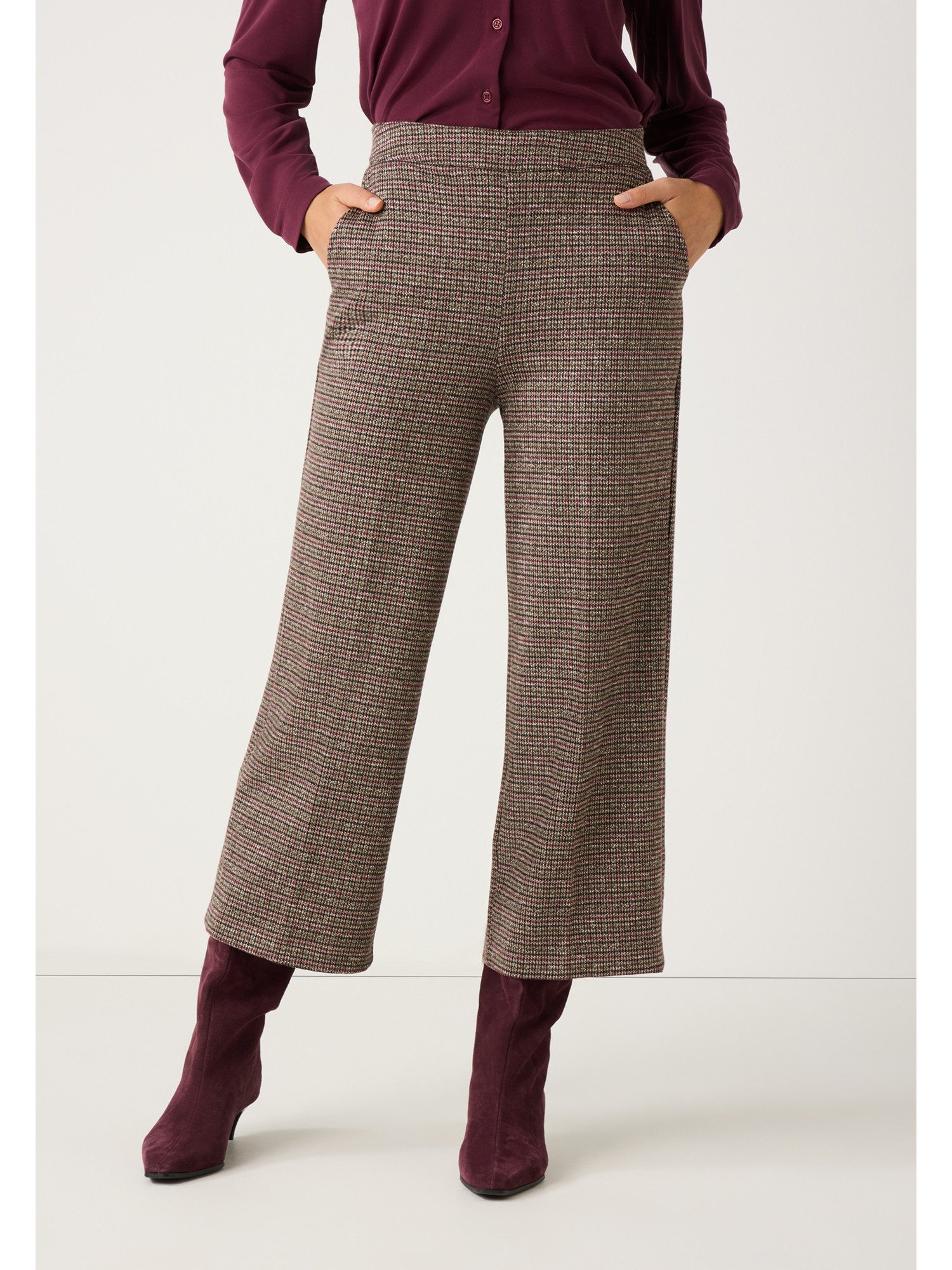 MORE&MORE Culotte verkürzte Stretch-Hose, weit günstig online kaufen