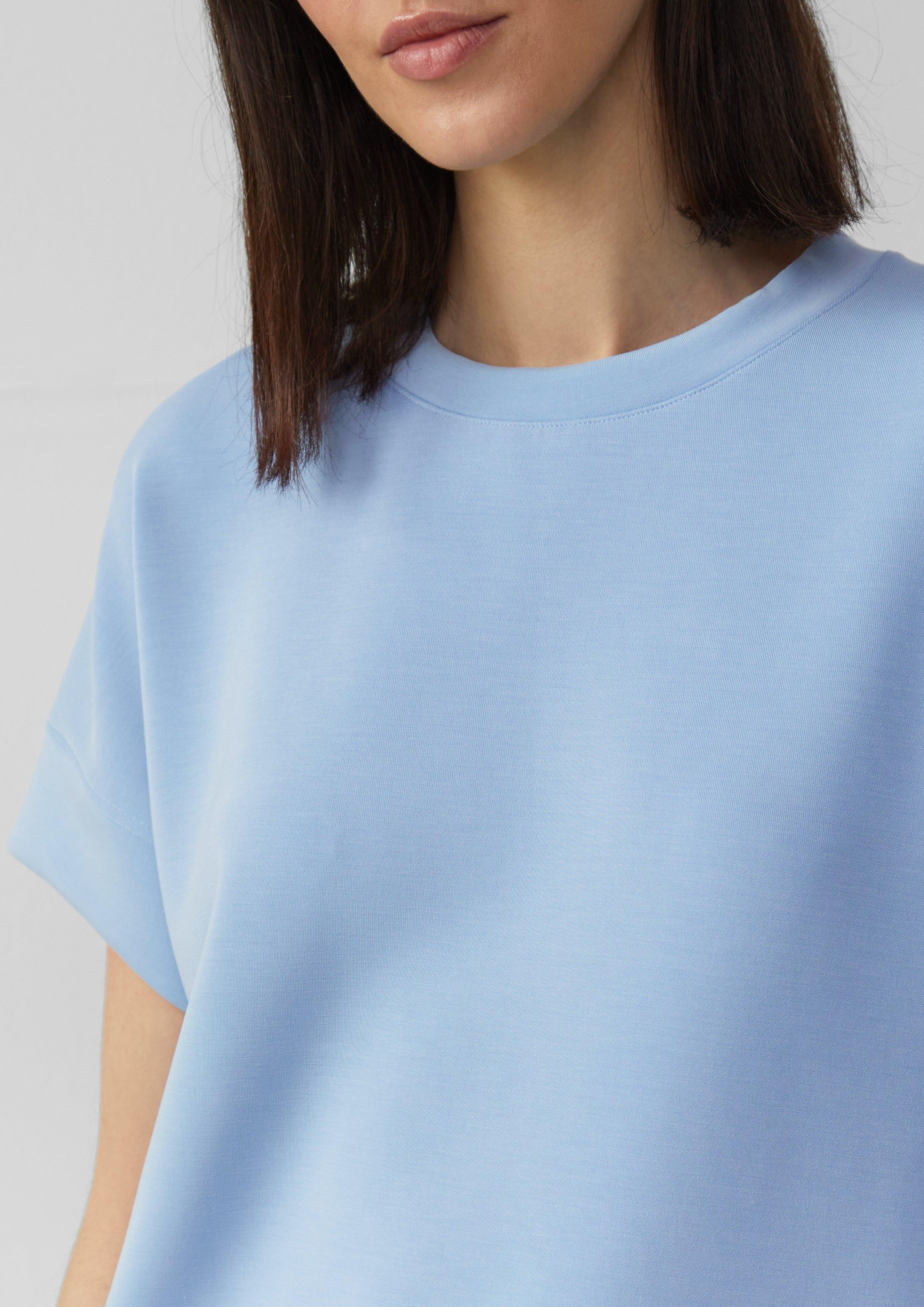 s.Oliver Kurzarmshirt Scuba-Shirt im Relaxed Fit günstig online kaufen