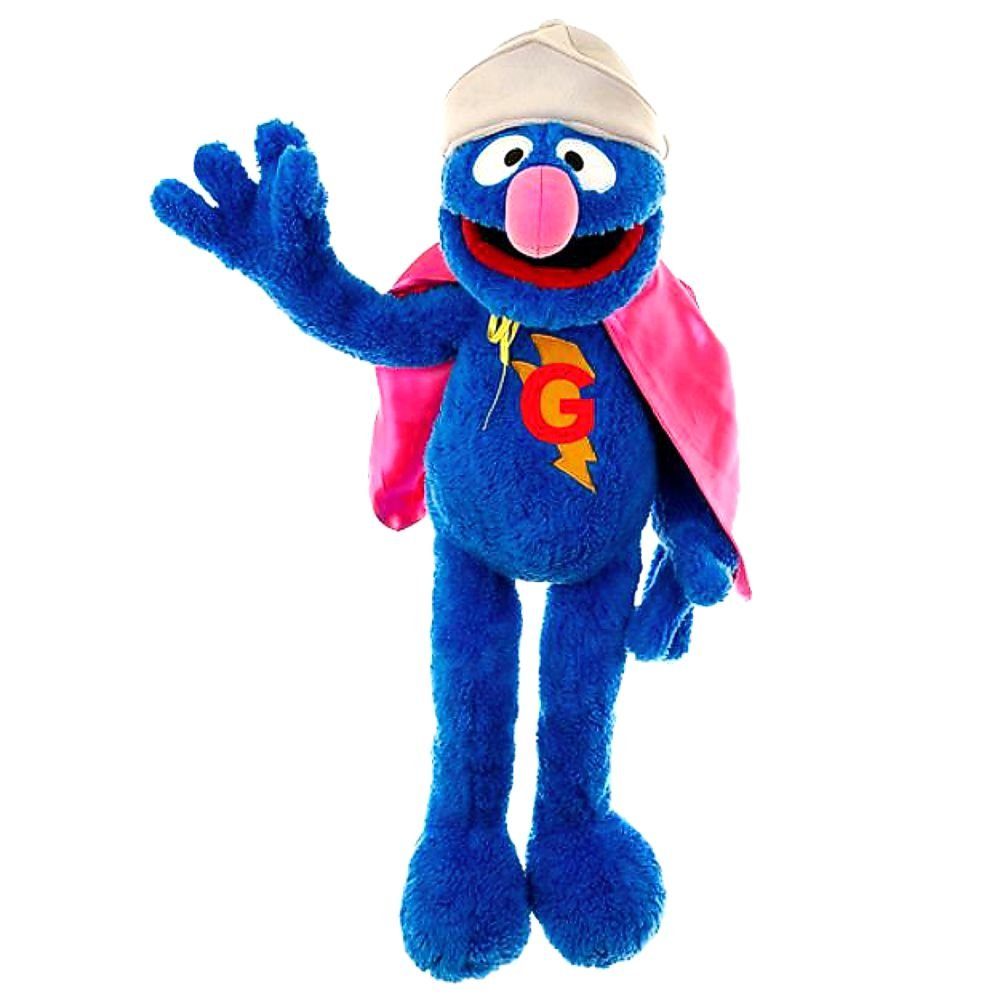 Sesamstrasse Handpuppe Super Grobi Hand-Puppe Sesamstrasse 75 cm Plüsch-Fig günstig online kaufen