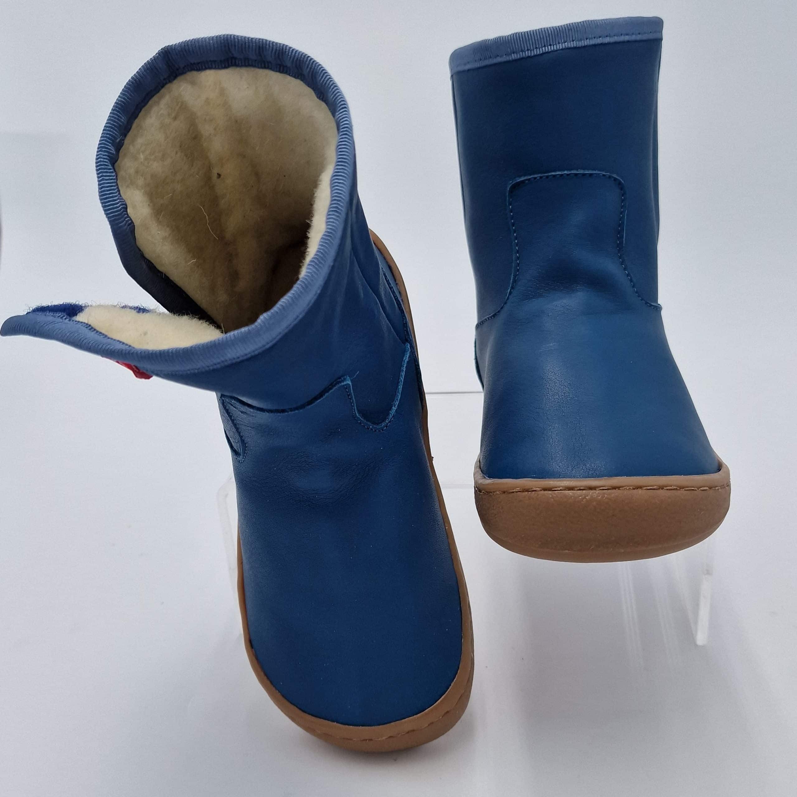 POLOLO Kinderstiefel Polar, gefütterter Barfußschuh mit Bio-Wolle