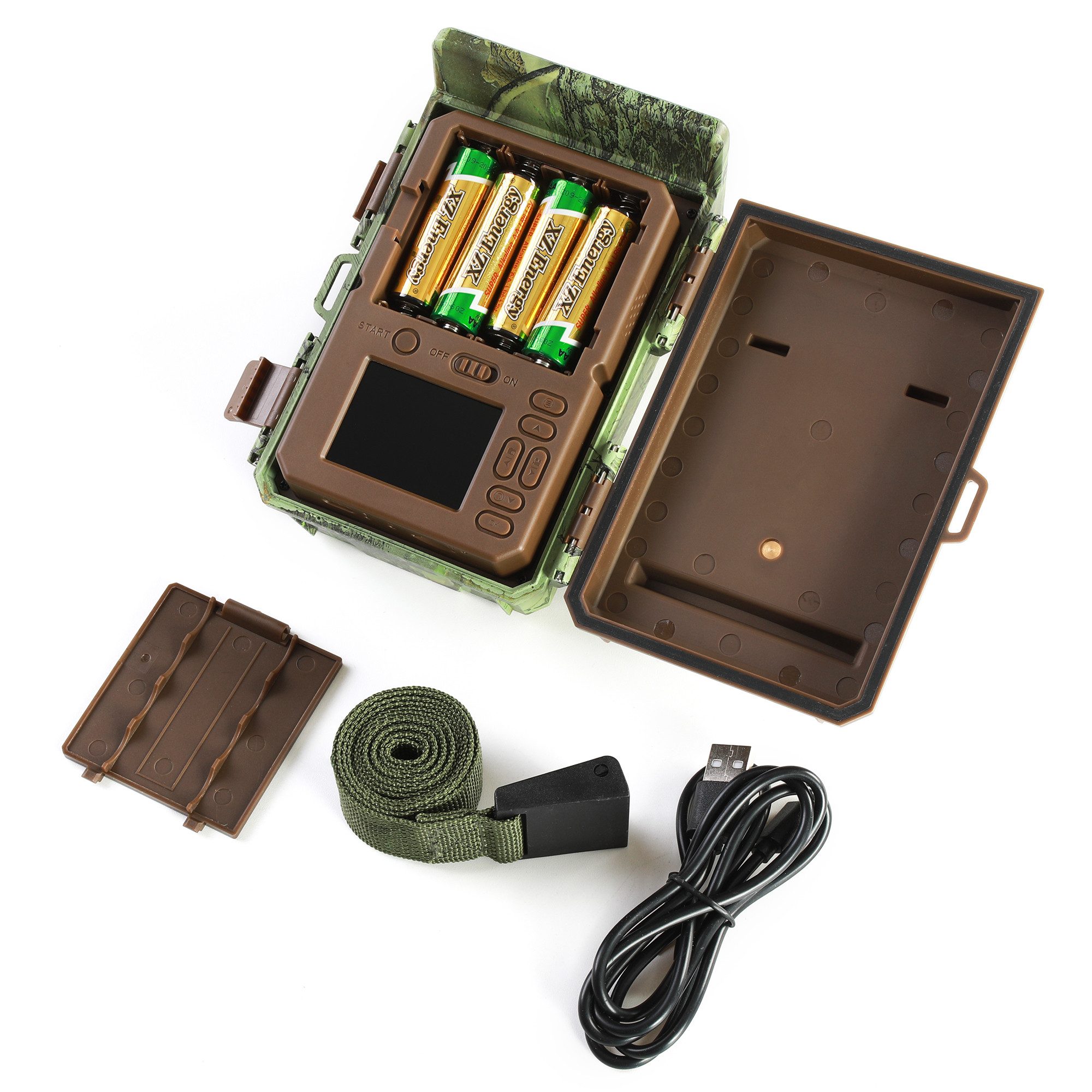Denver Wildkamera WSW-8120 (Outdoor, Packung, 1-tlg., 1x WSW-8120 Wildkamera, Integrierter 5200 mAh Akku und Solarpanel)