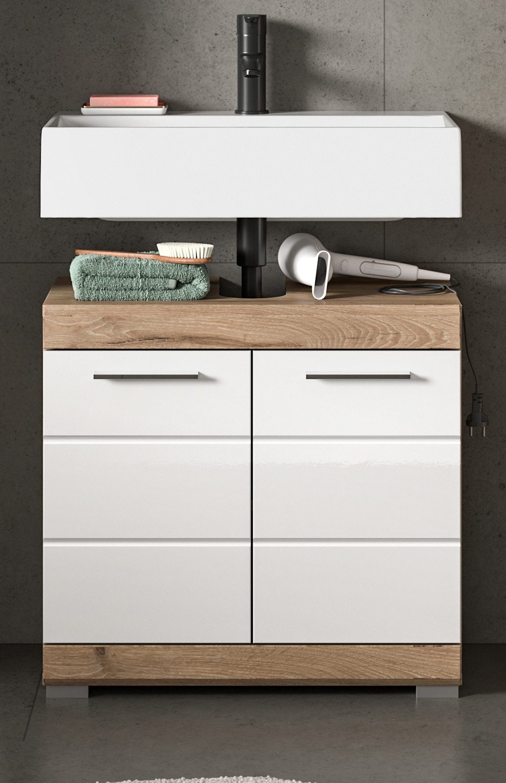 Inn.Furn Waschbeckenunterschrank Willow (Waschtisch in weiß günstig online kaufen