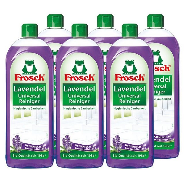 FROSCH 6x Frosch Lavendel Universal-Reiniger 750 ml Allzweckreiniger