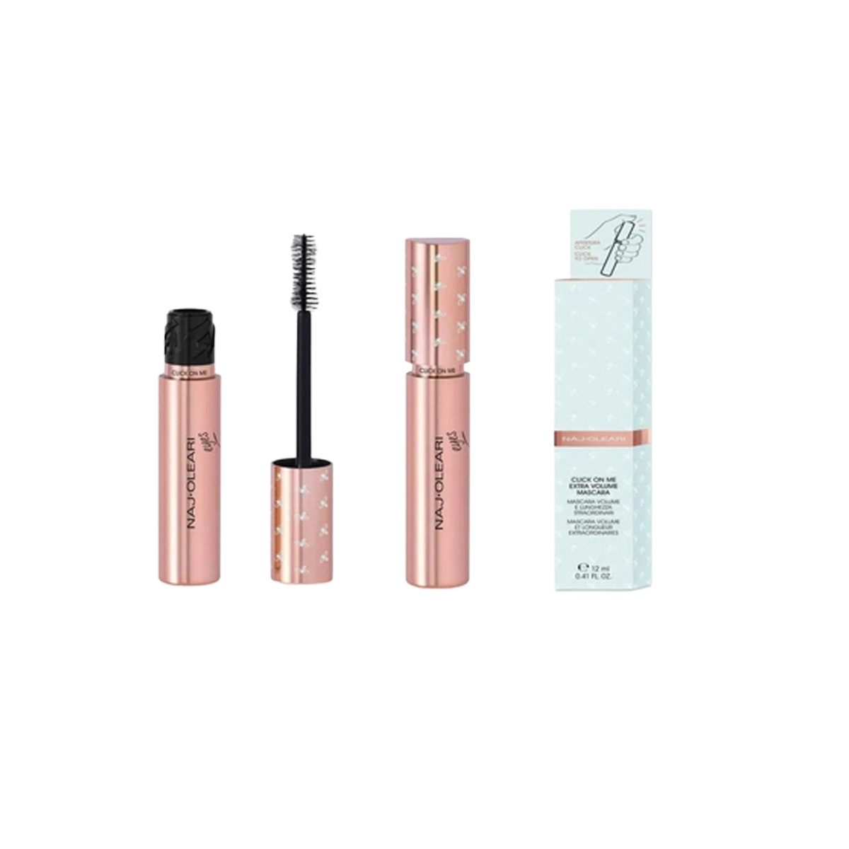 Naj Oleari Mascara NAJ-OLEARI CLICK ON ME EXTRA VOLUME MASCARA N01 BLACK