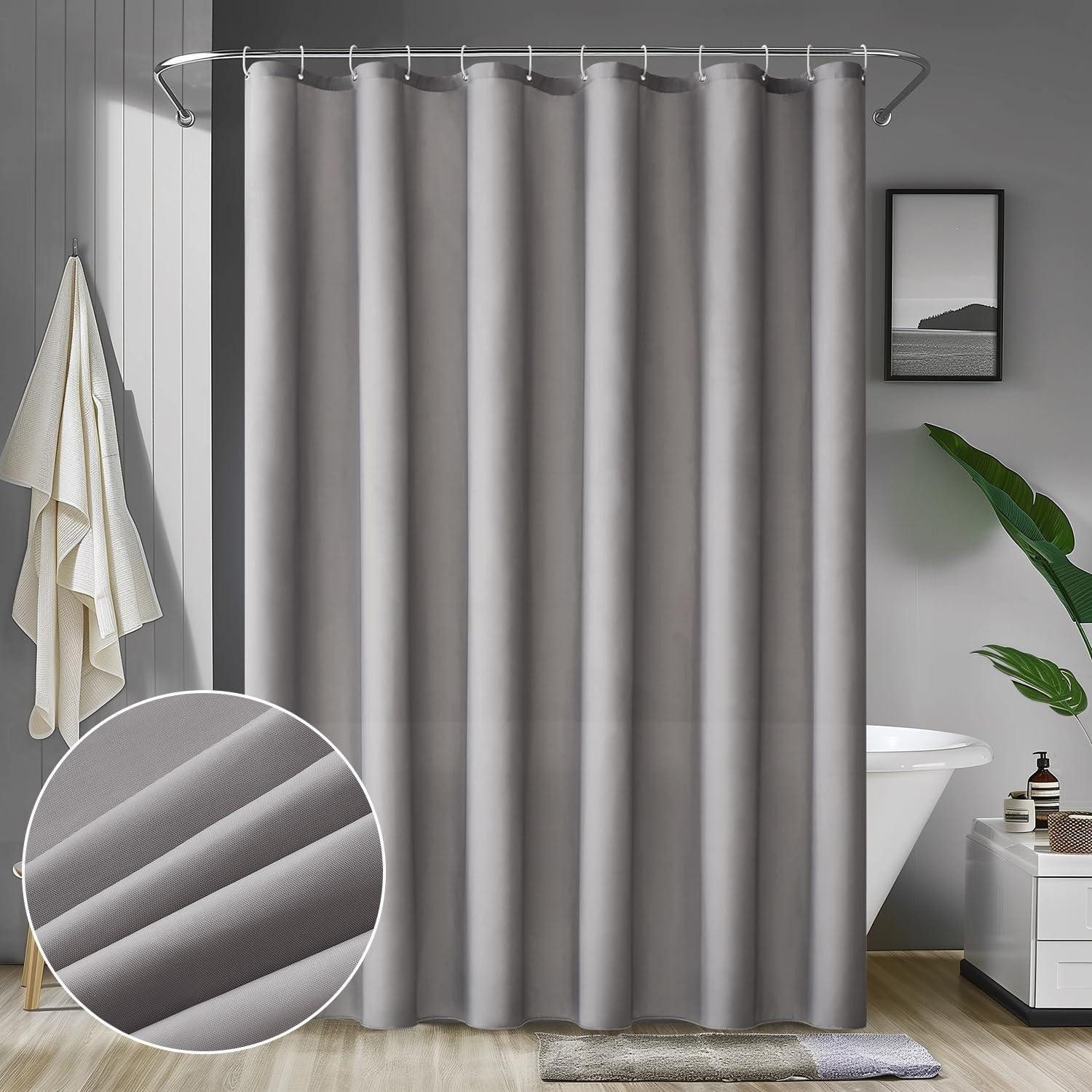 MIULEE Duschvorhang Duschvorhang 240x200cm Grau Wasserdicht günstig online kaufen