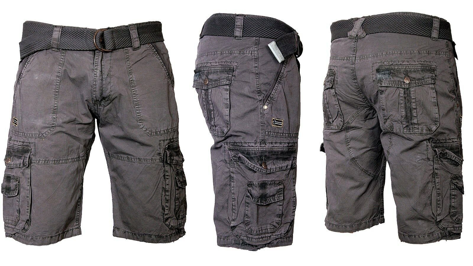 Geographical Norway Shorts Cargo Shorts kurze Hose knielang Short Bermuda Sommer Urlaub Freizeit – Bild 3 von 5