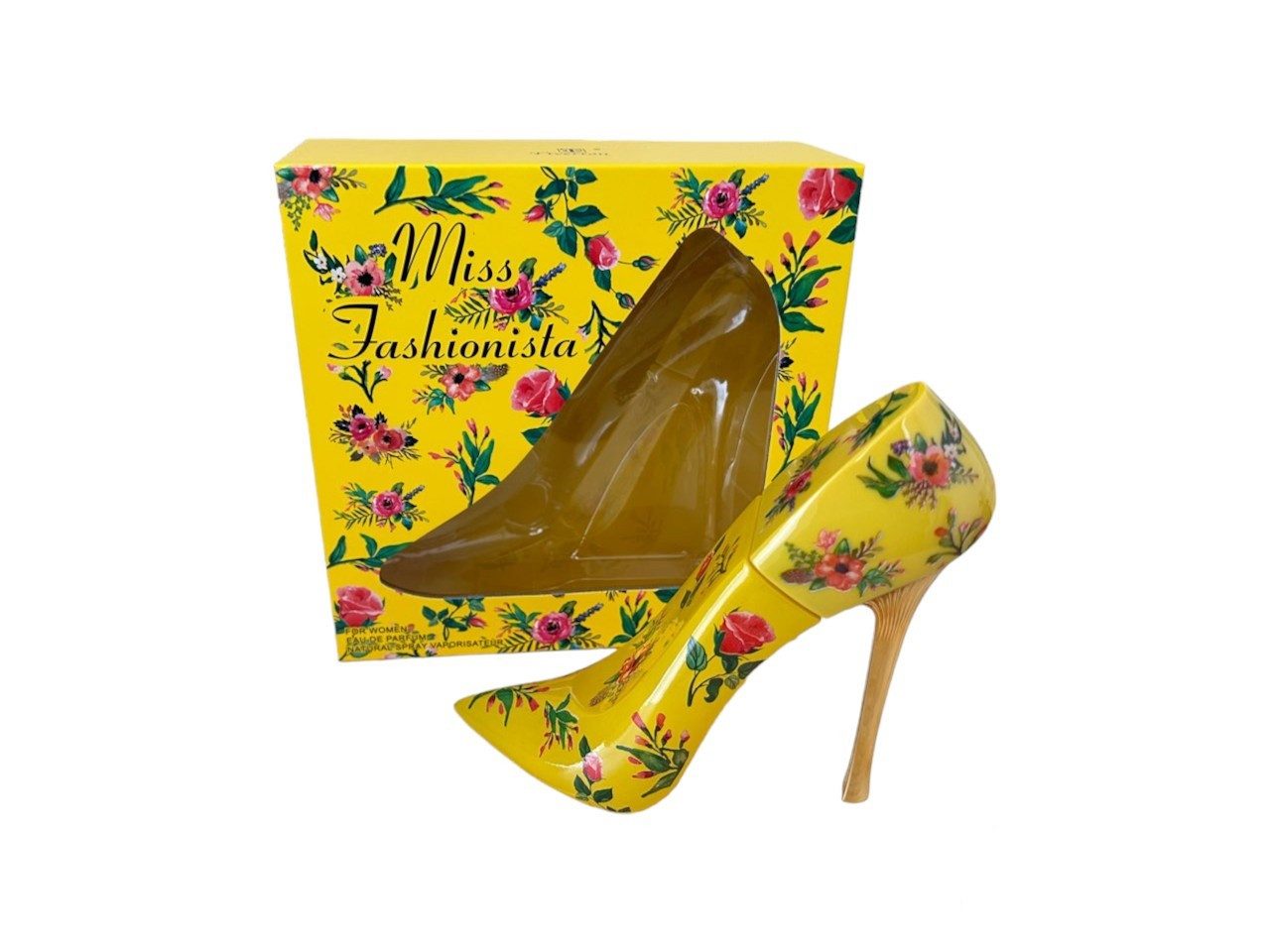 Tiverton Eau de Parfum Damen Parfüm » Stiletto mit Blumenmuster 100 ml Eau de Parfum, 1-tlg., Tiverton Miss Fashionista Yellow