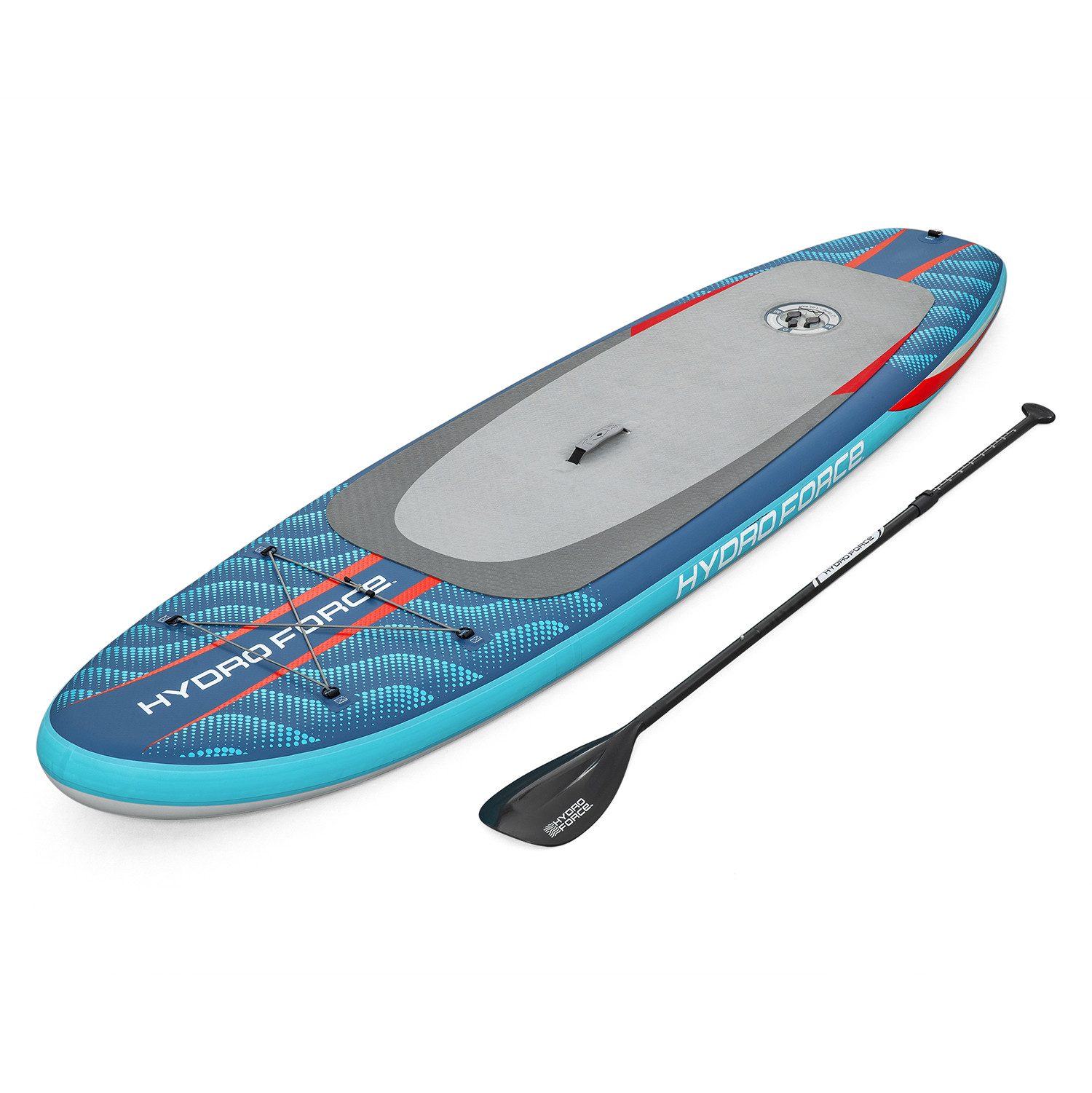Bestway SUP-Board Hydro Force Oceana™ Compactair™, Allround, (Set, 1 tlg., Coil-Leash), 305 x 84 x 15 cm, max. Belastbarkeit 130 kg