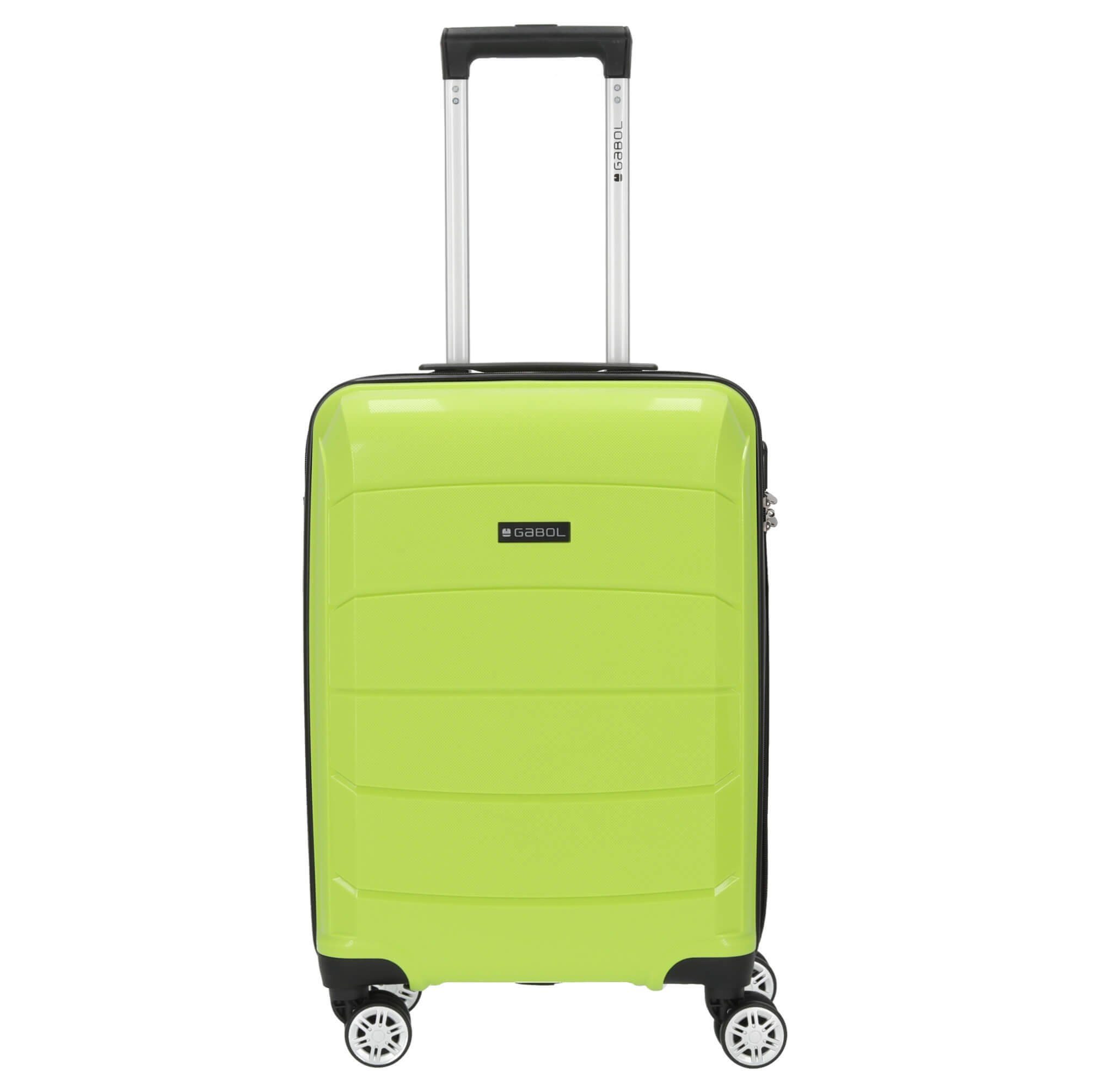 Gabol Handgepäck-Trolley Midori - 4-Rollen-Kabinentrolley 55 cm, 4 Rollen Rollen pistachio