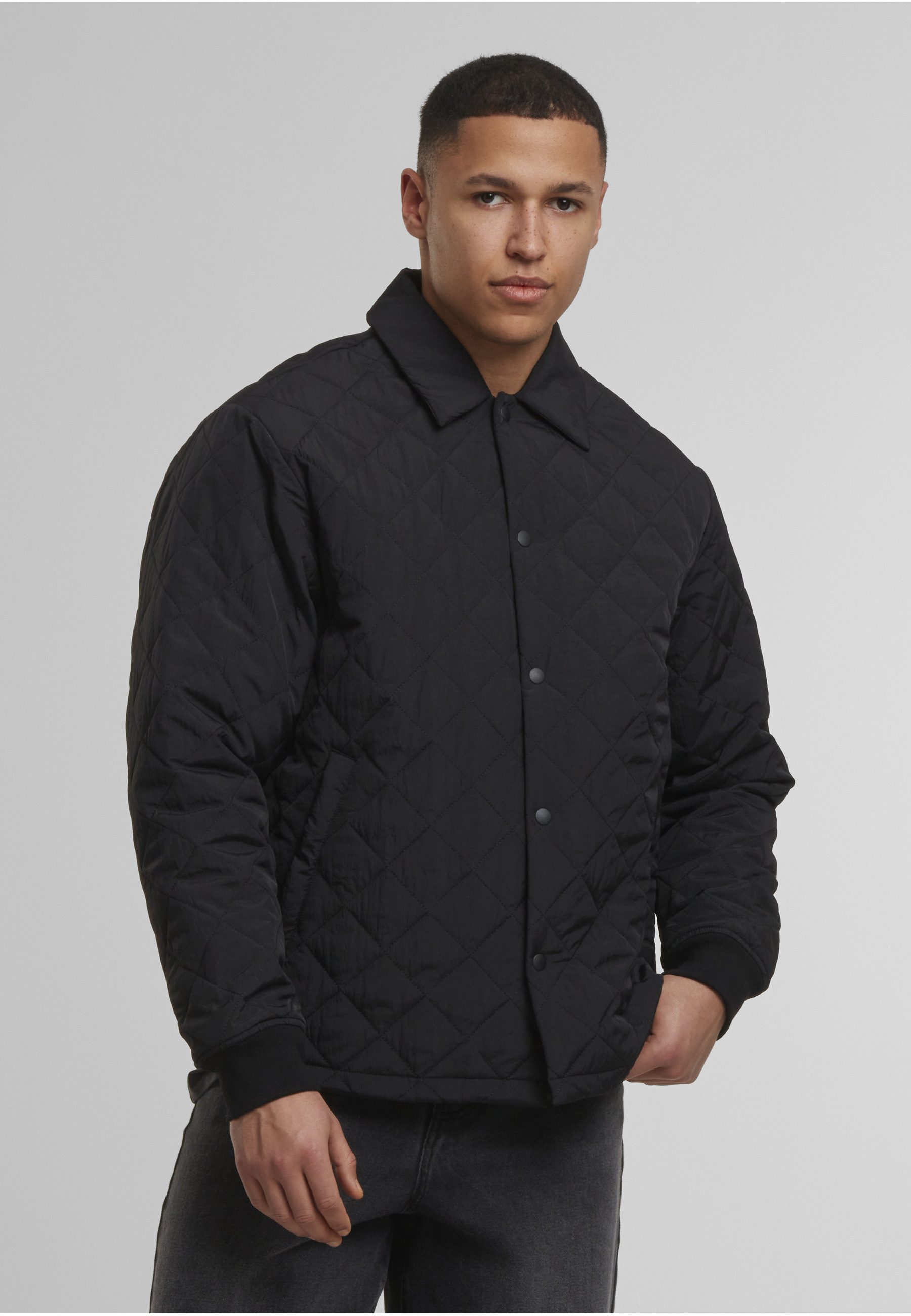 URBAN CLASSICS Allwetterjacke Urban Classics Quilted Overshirt (1-St)