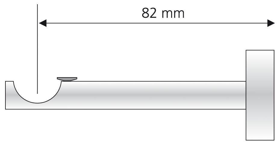 Liedeco Träger, Gardinenstangen, (1-St), für Gardinenstangen Ø 16 mm
