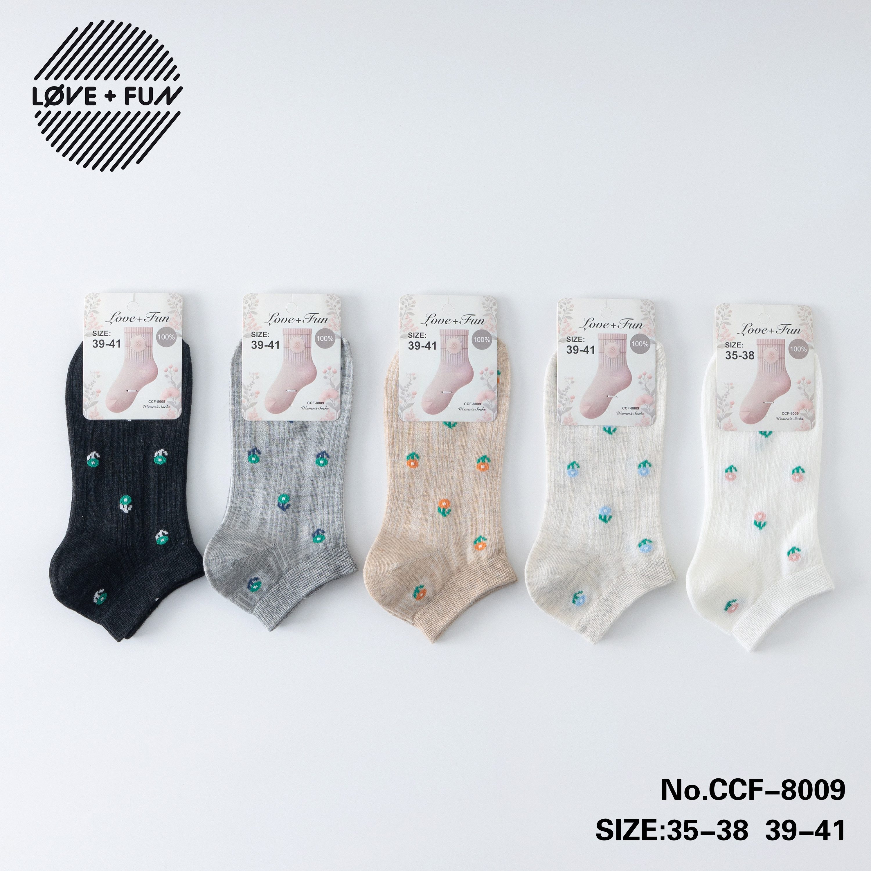 Freizeitsocken Damen Kurzsocken Sneakersocken atmungsaktiv weich bequem bunt 5-Paar