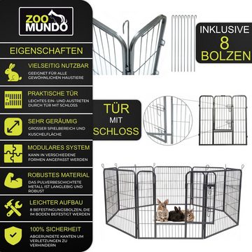 zoomundo Hundekäfig Welpenauslauf / Freilaufgehege 8-Eck - XXL