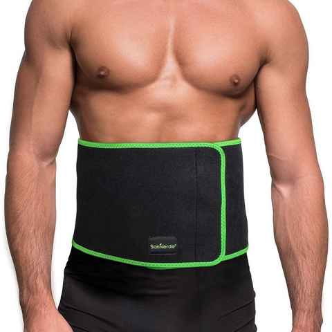 SaniVerde Rückenbandage SaniVerde® - Rückenbandage (S/M, L/XL) - Waist Trainer mit Klettverschluss - entlastet die Rückenmuskulatur - Lendenwirbelstütze zur Haltungskorrektur