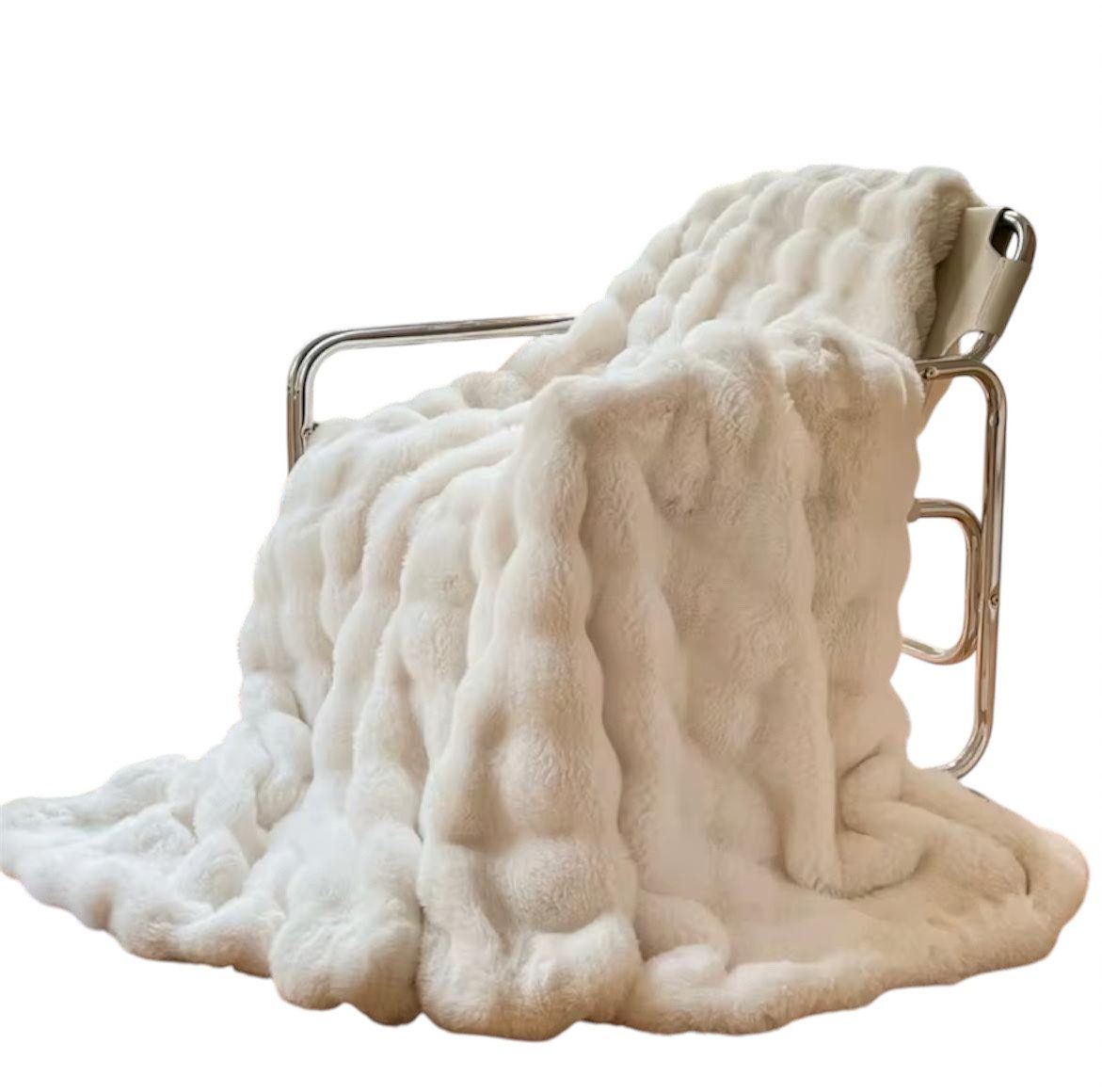 Wohndecke Kunstkaninchenfleece Plüschdecke 160x200 *kein fusseln kein Haare günstig online kaufen