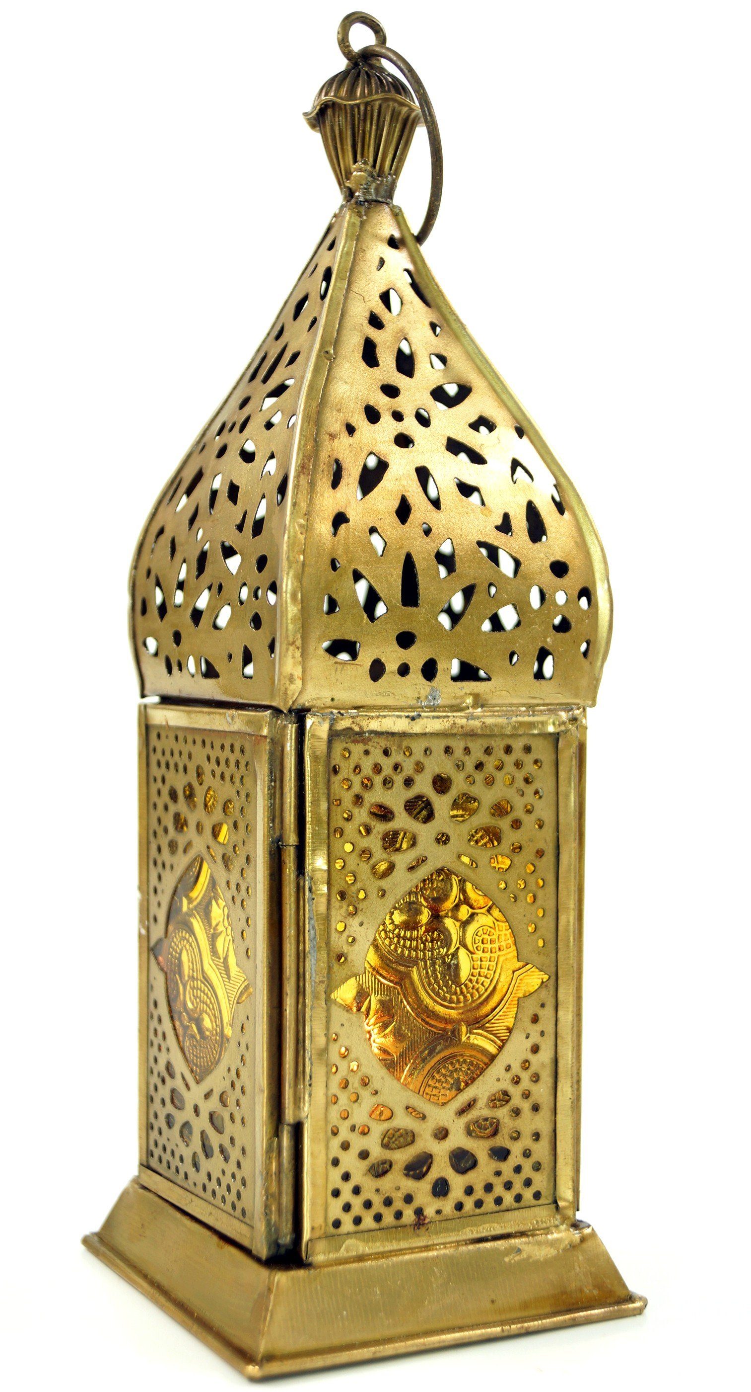 Guru-Shop Laterne Orientalische Metall/Glas Laterne in..