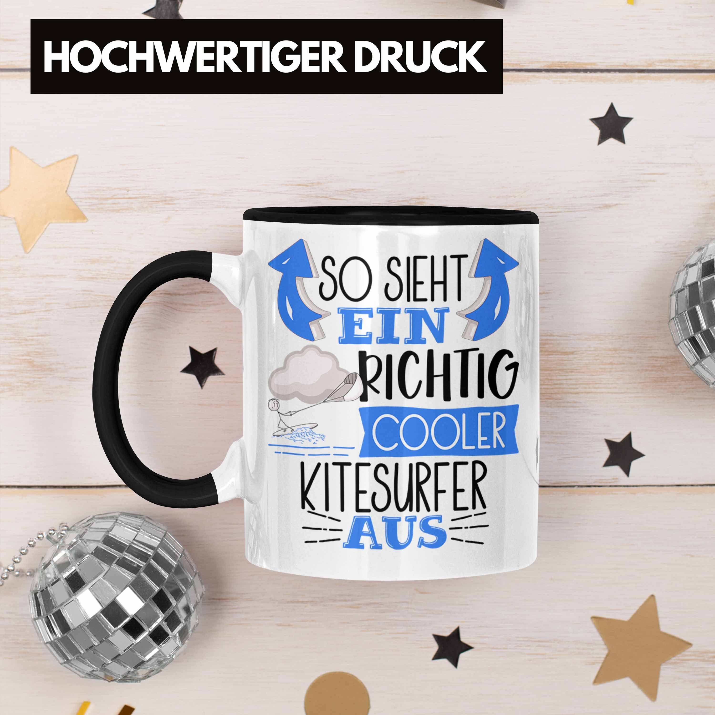 Trendation Tasse So Sieht Ein Cooler Aus Schwarz Lustiger Sp Richtig Kitesurfer Geschenk Tasse