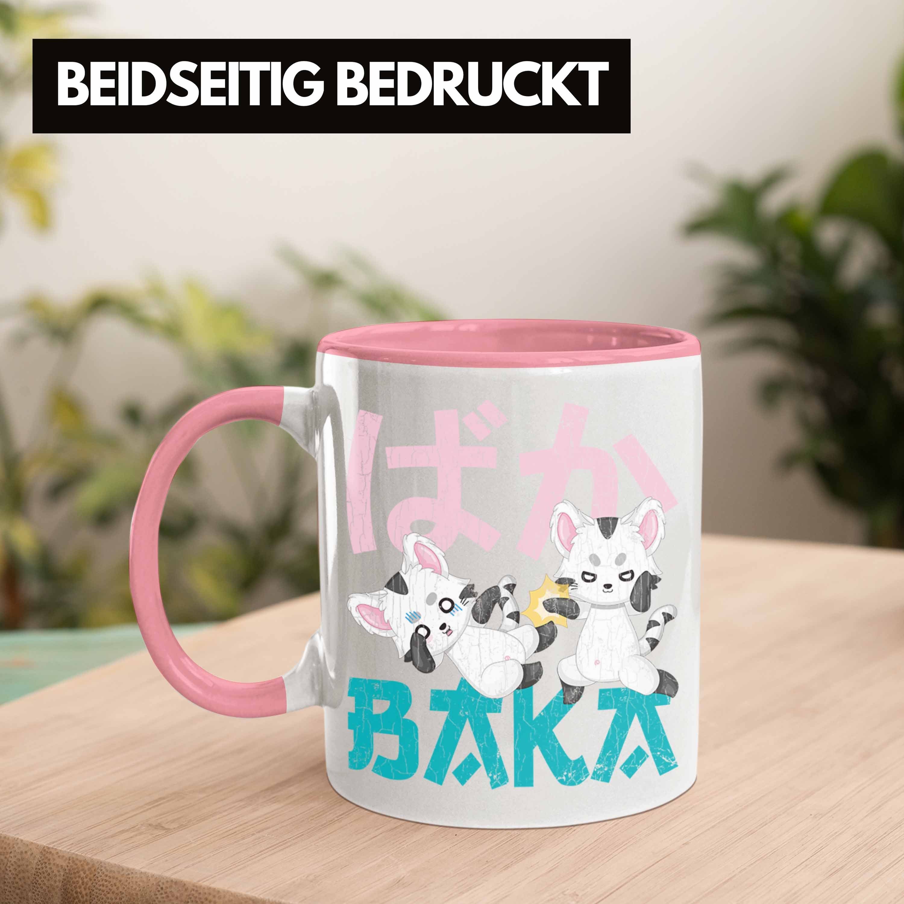 Kaffeetasse Fan Deko Trendation Spruch Geschenk Anme - Geschenke Rosa Tasse Tasse Baka Trendation Anime