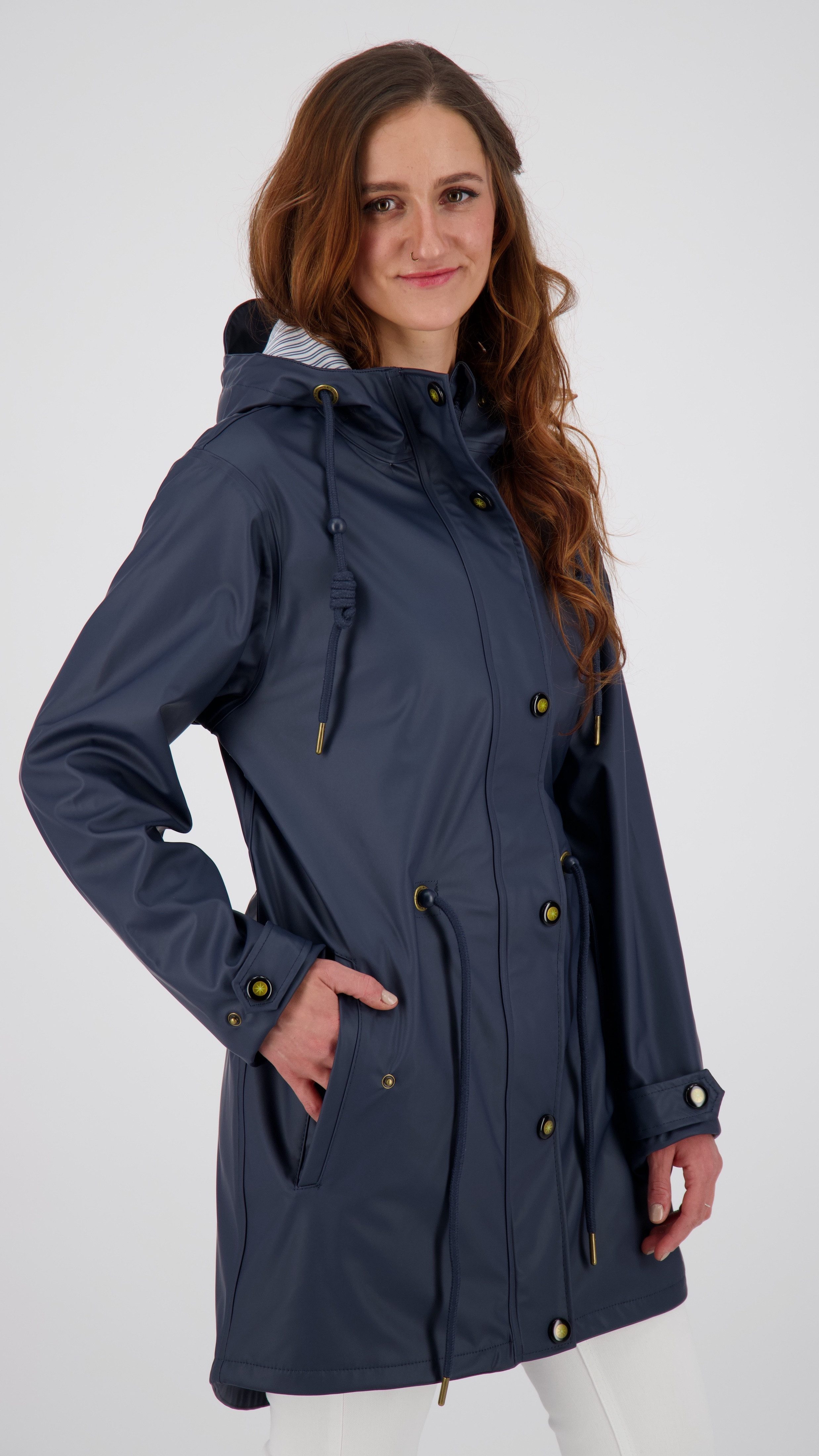 Active WOMEN Regenjacke LOVE erhältlich navy in PEAK Friesennerz auch Großen UNI Größen DEPROC