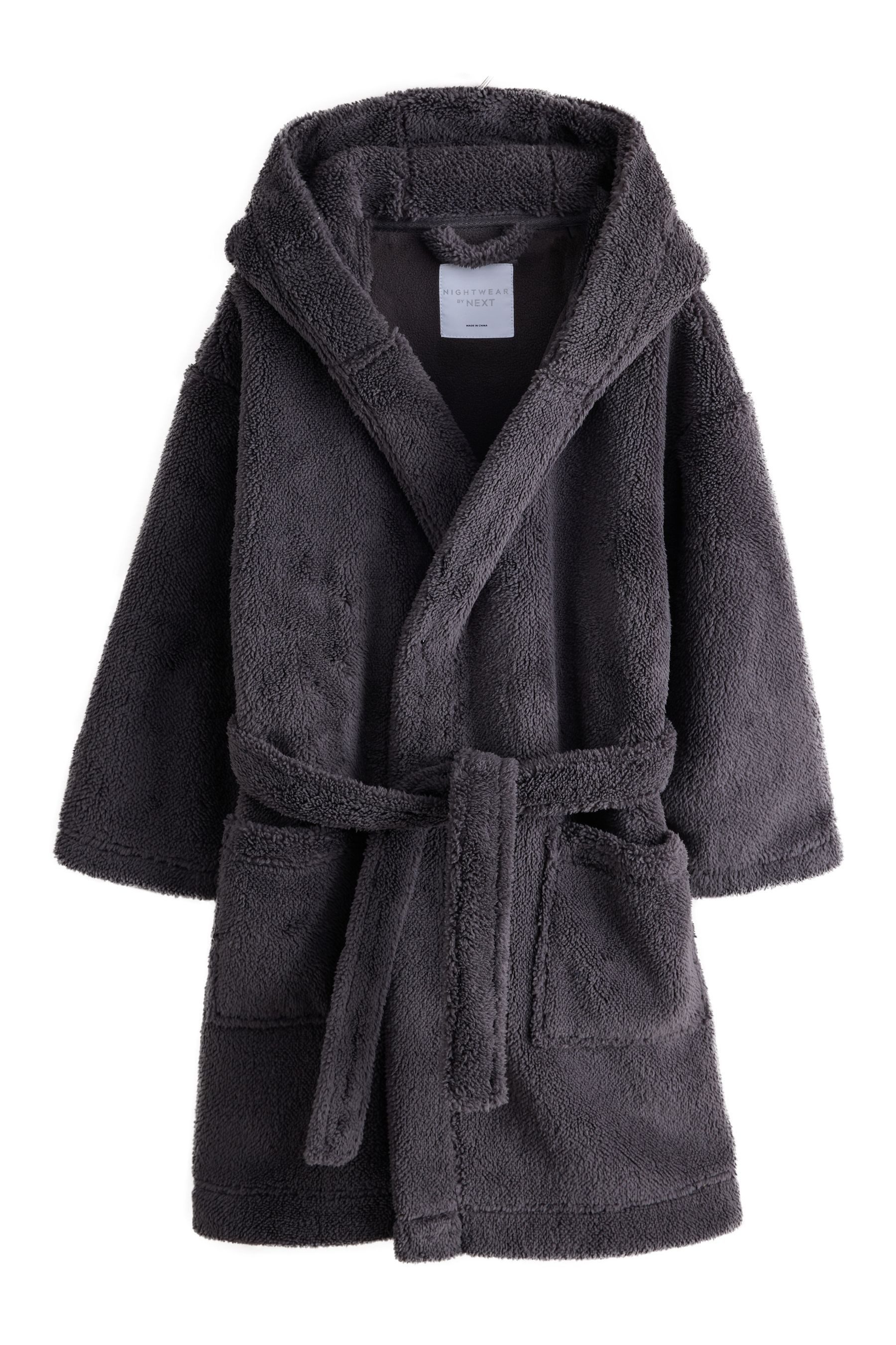 Next Kinderbademantel Morgenmantel aus Fleece, Polyester (recycelt), Polyester