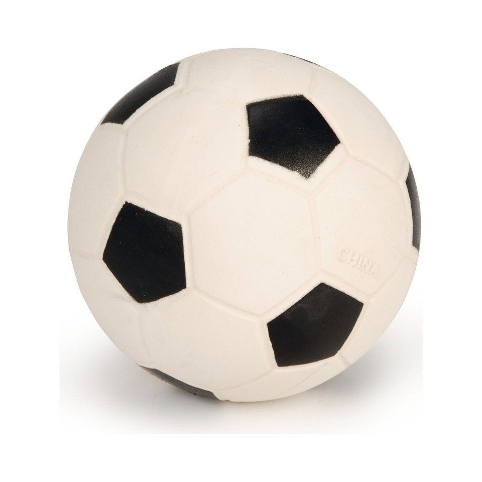Beeztees Tierball Hundespielzeug Fußball schwarz/weiß