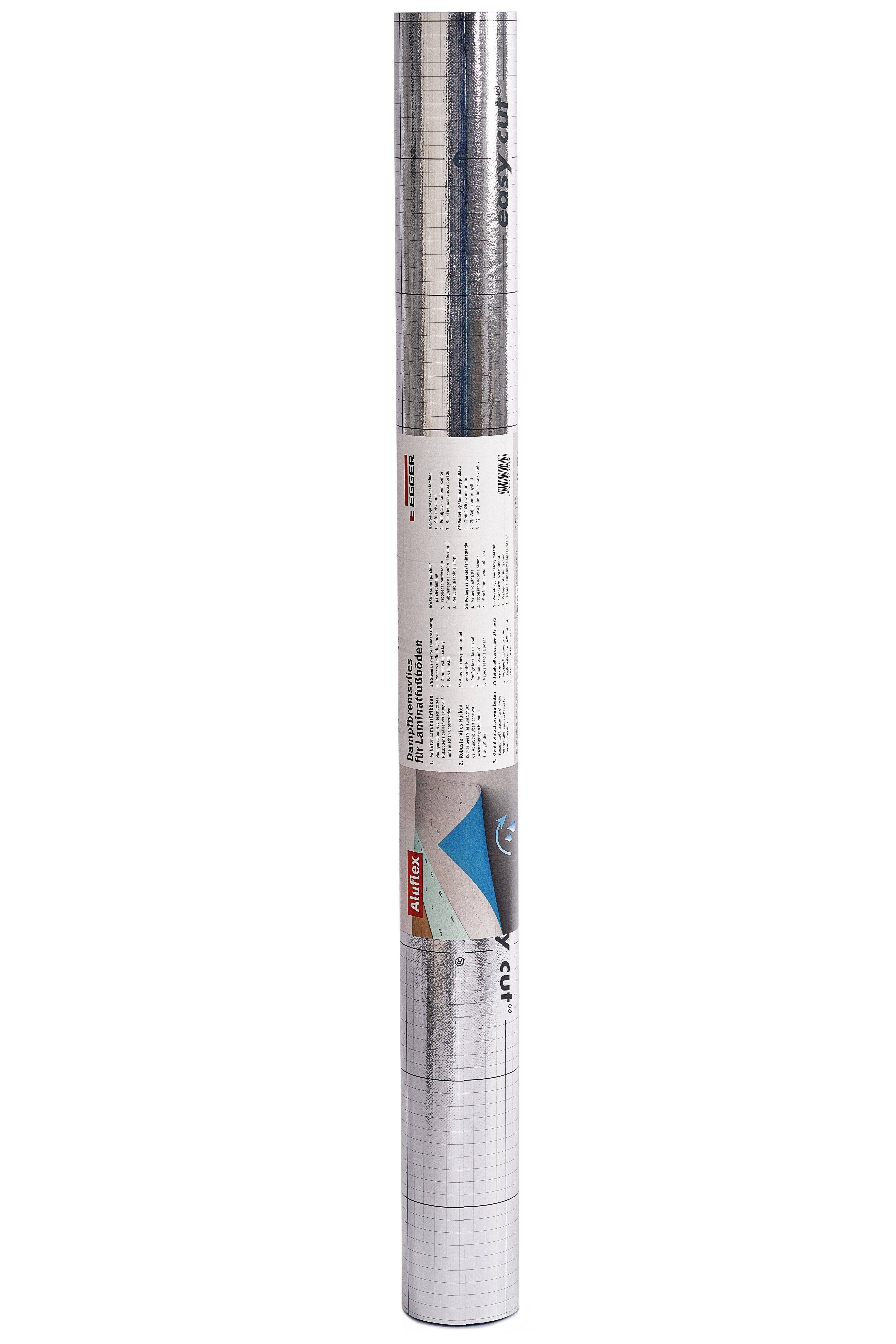 Egger Dampfbremse Aqua+ Aluflex Laminatunterlagsfolie mit Vliesbeschichtung günstig online kaufen